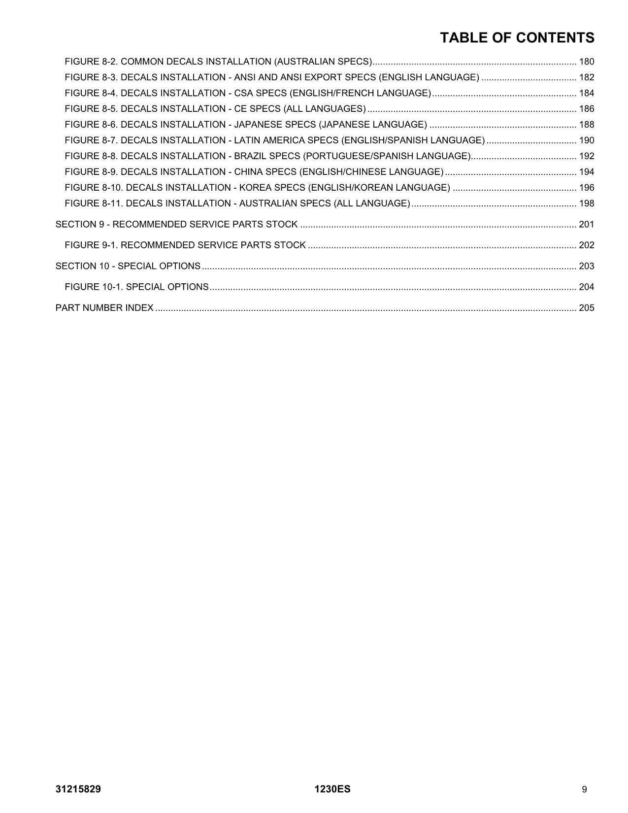 JLG  1230ES  Vertical Mast Parts Catalog Manual