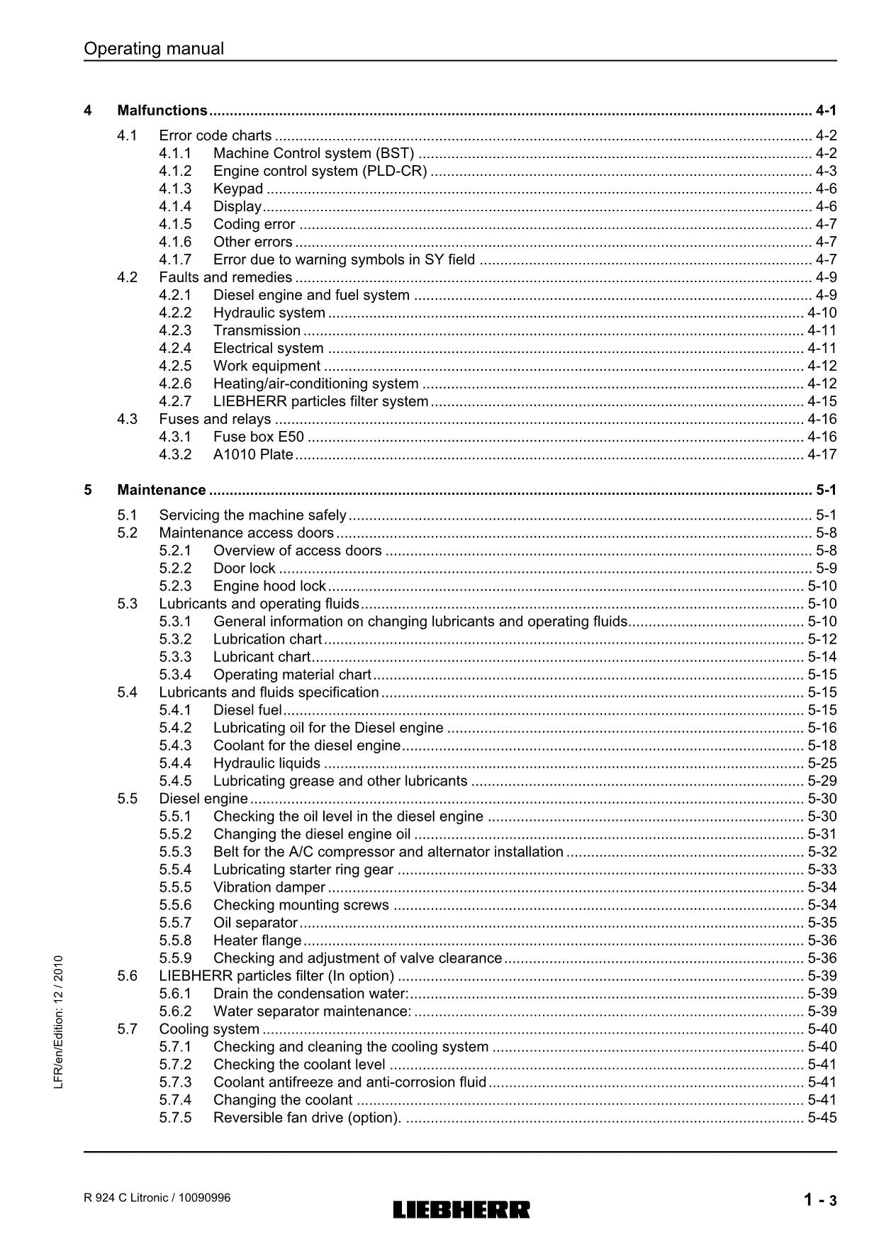 Liebherr R924 C Litronic Excavator Operators manual serial 26743