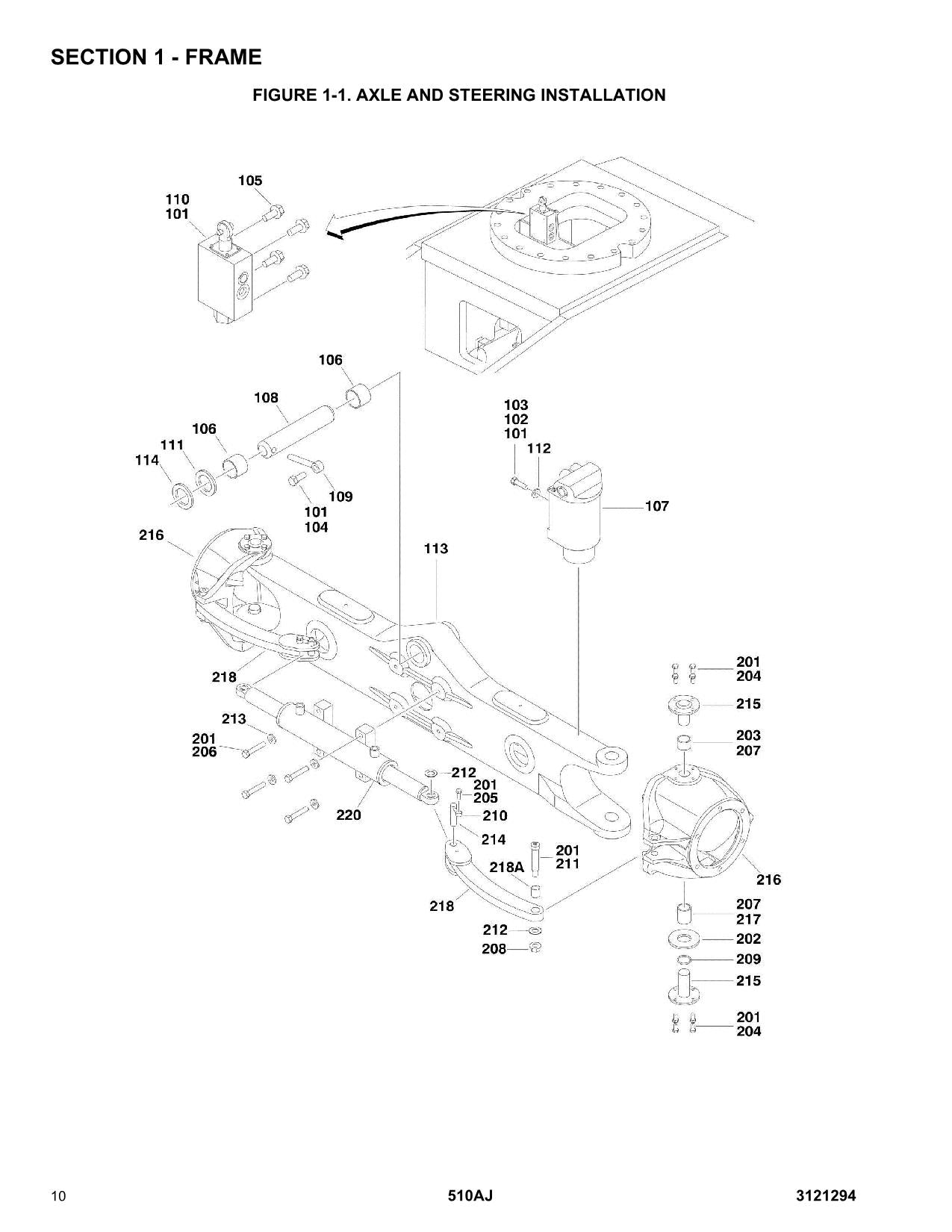 JLG 510AJ Boom Lift Parts Catalog Hard Copy Manual