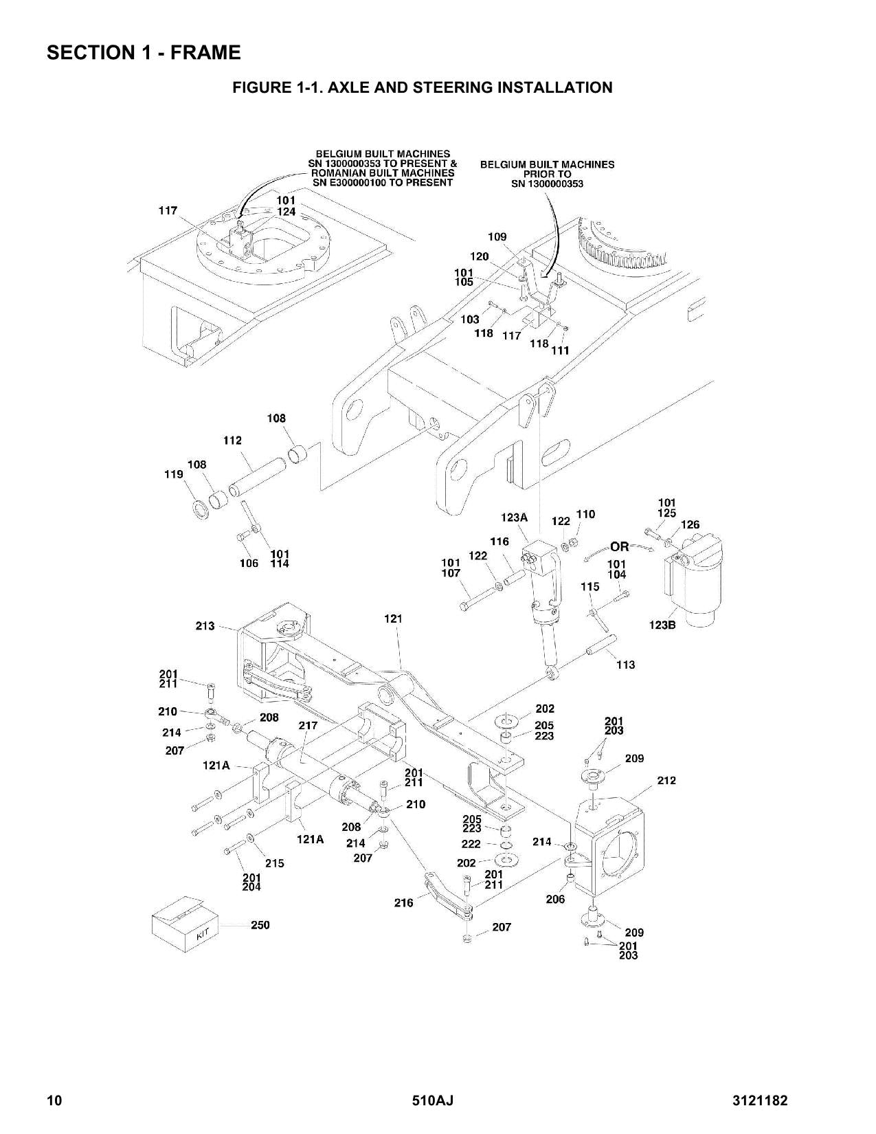 JLG 510AJ Boom Lift Parts Catalog Manual