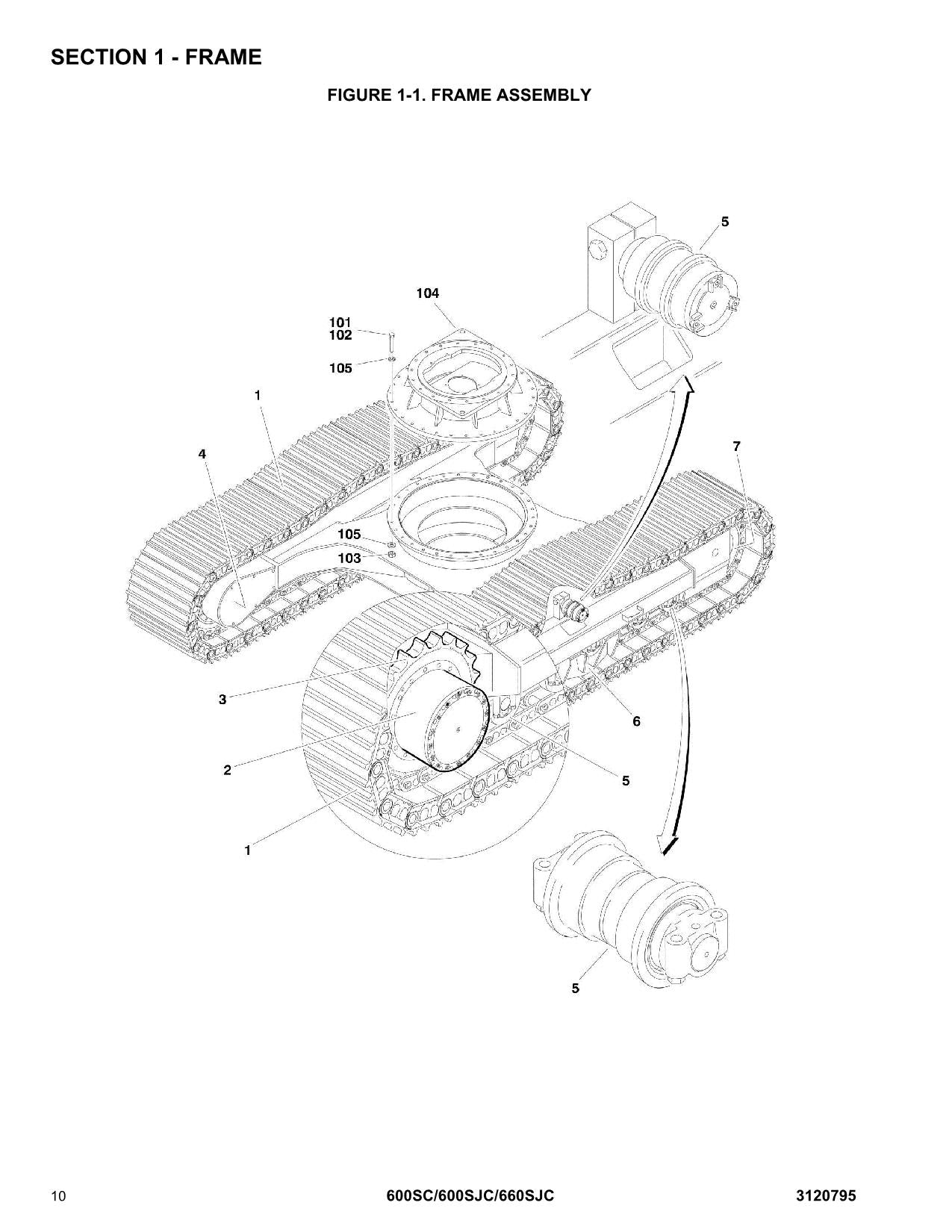 JLG 600SC 600SJC 660SJC Boom Lift Parts Catalog Manual Chassi