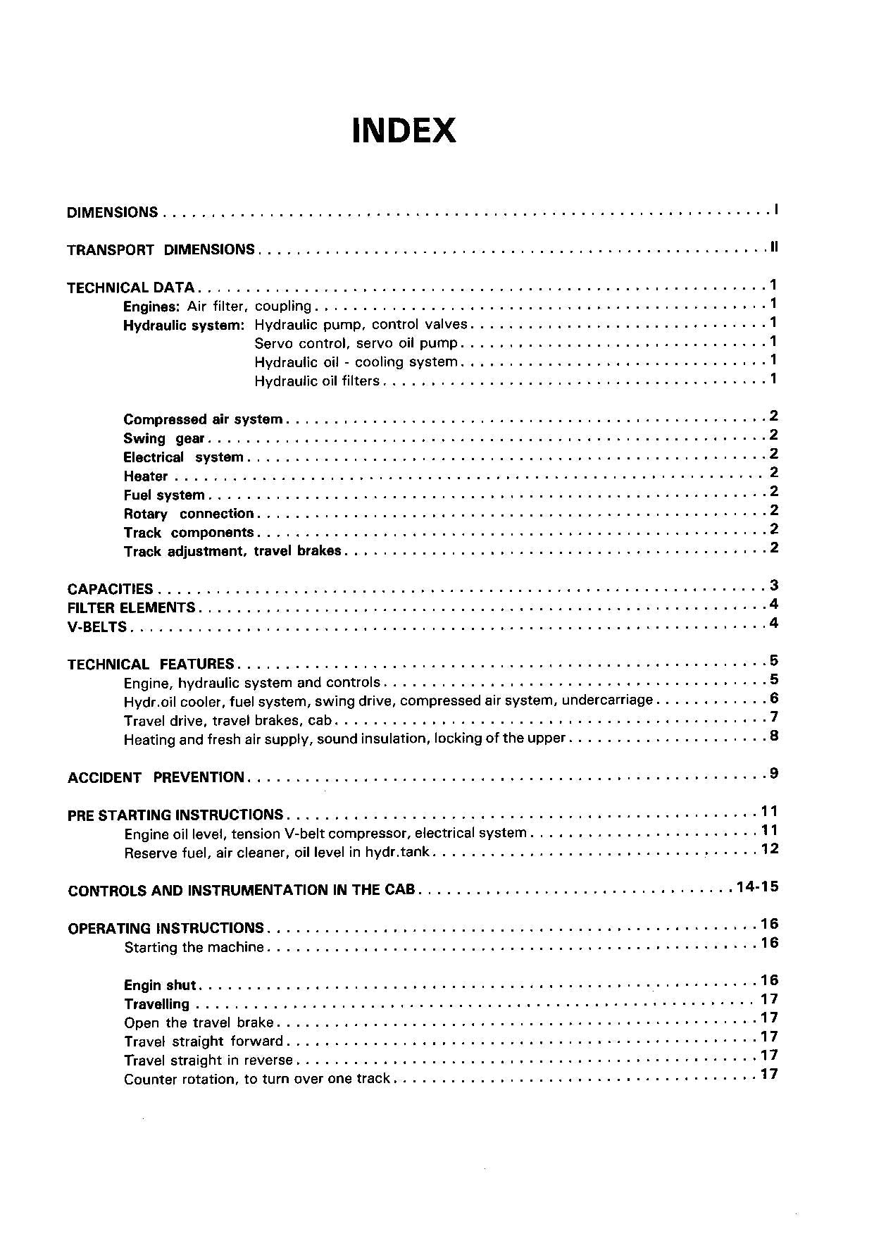 Liebherr R900 Excavator Operators manual