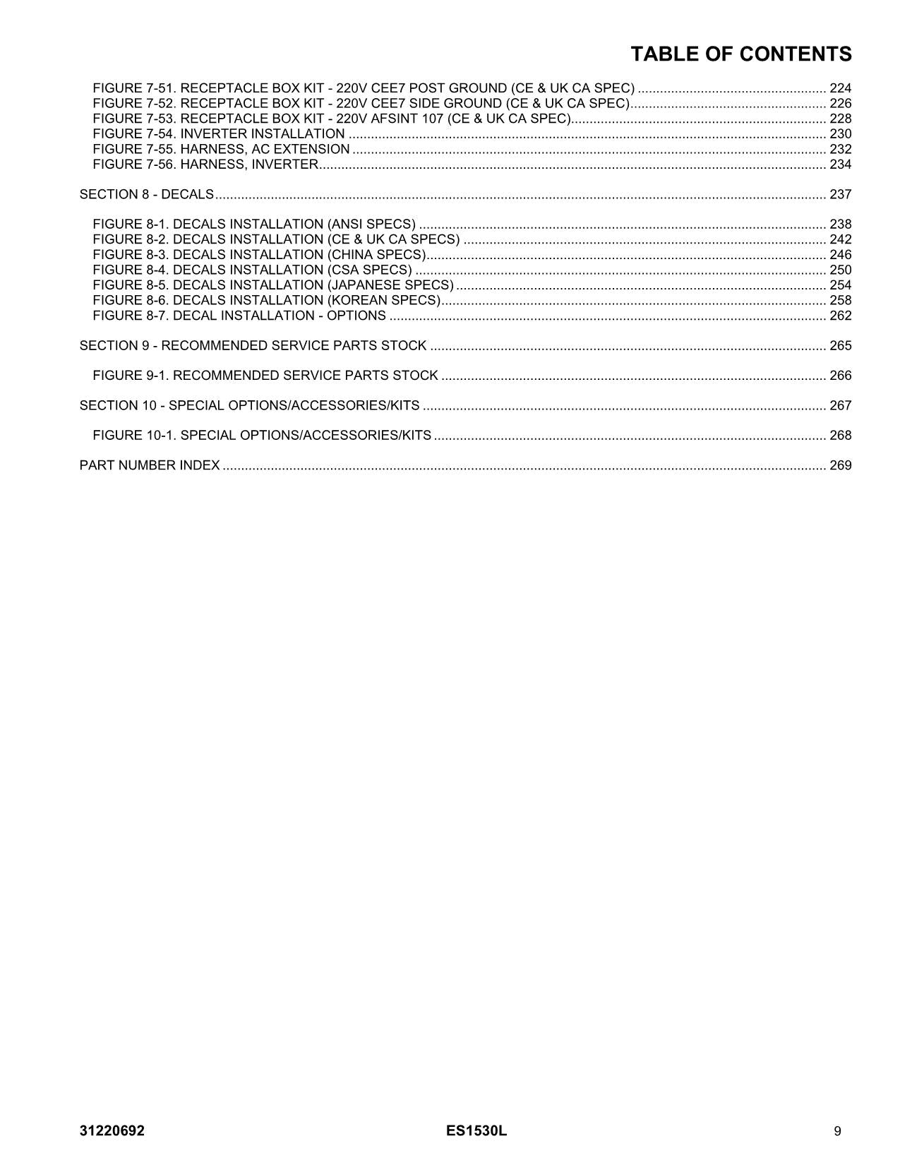 JLG ES1530L  Vertical Mast Parts Catalog Manual