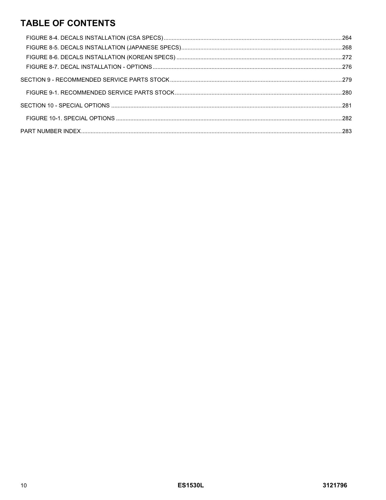 JLG ES1530L Scissor Lift Parts Catalog Manual