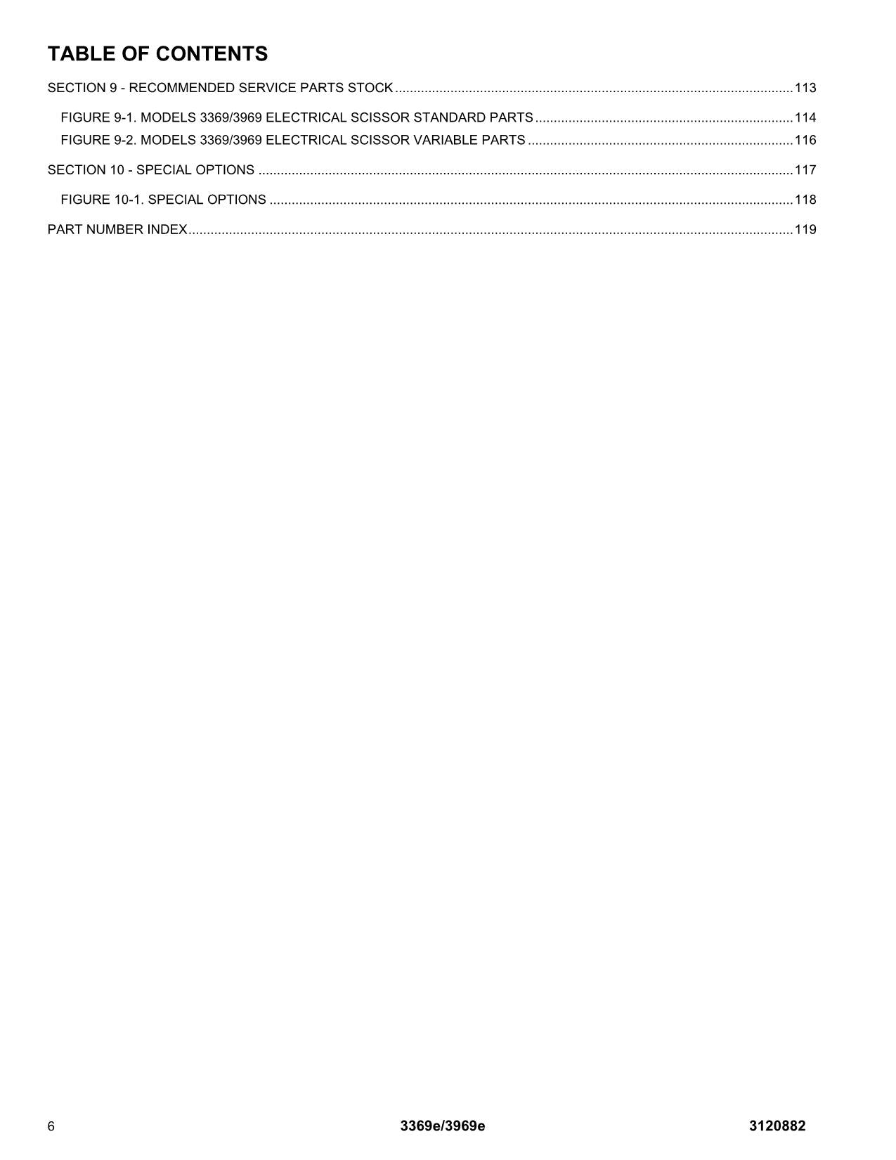 JLG 3369e 3969e Scissor Lift Parts Catalog Hard Copy Manual