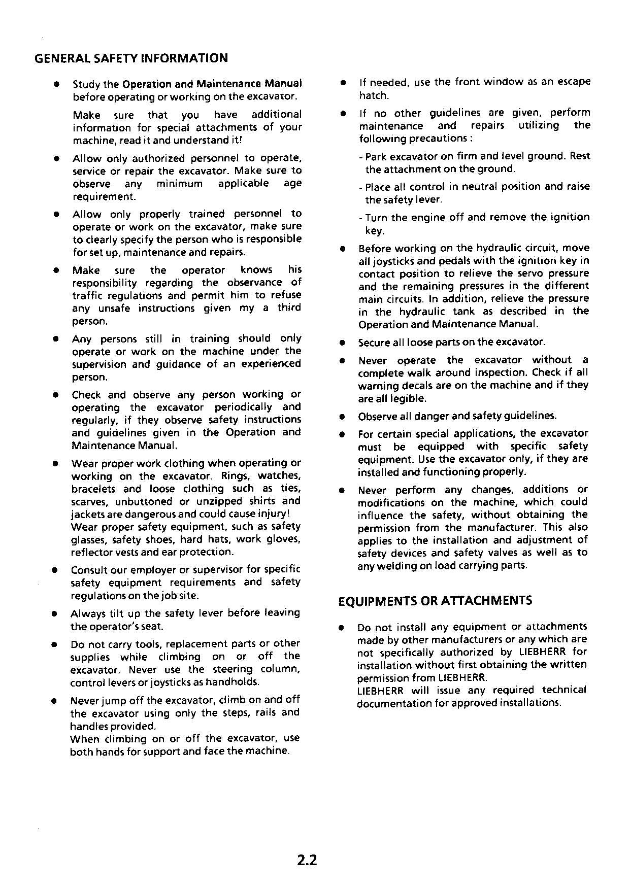 Liebherr R900 Litronic Excavator Operators manual serial 368/3001