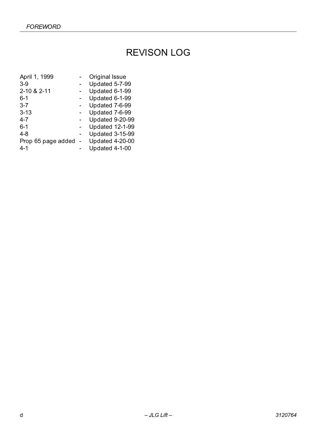 JLG E45A E45AJ M45A M45AJ Boom Lift Maintenance Operators Manual 3120764