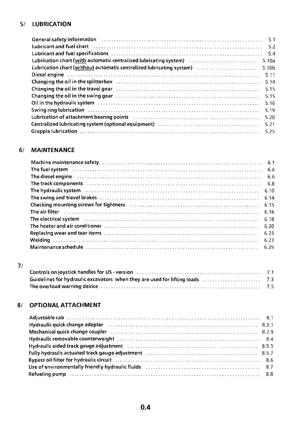 Liebherr R974 B Litronic Excavator Operators manual serial 9079