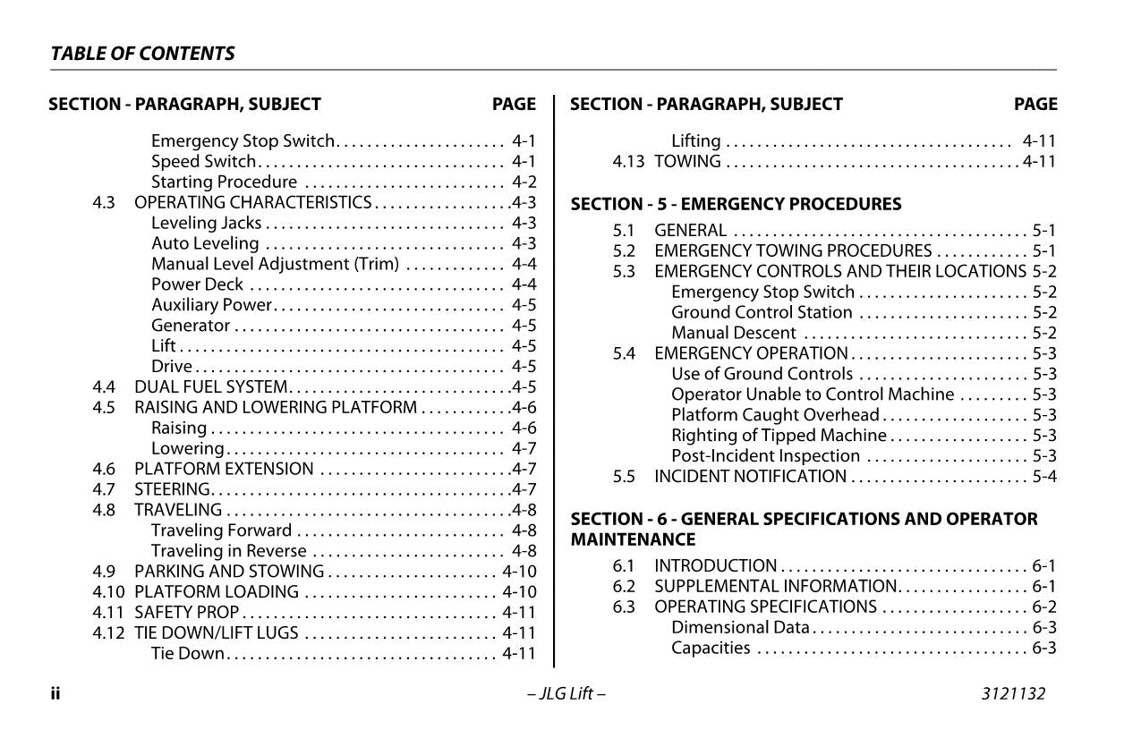 JLG 3394RT 4394RT Scissor Lift Maintenance Operation Operators Manual 3121132