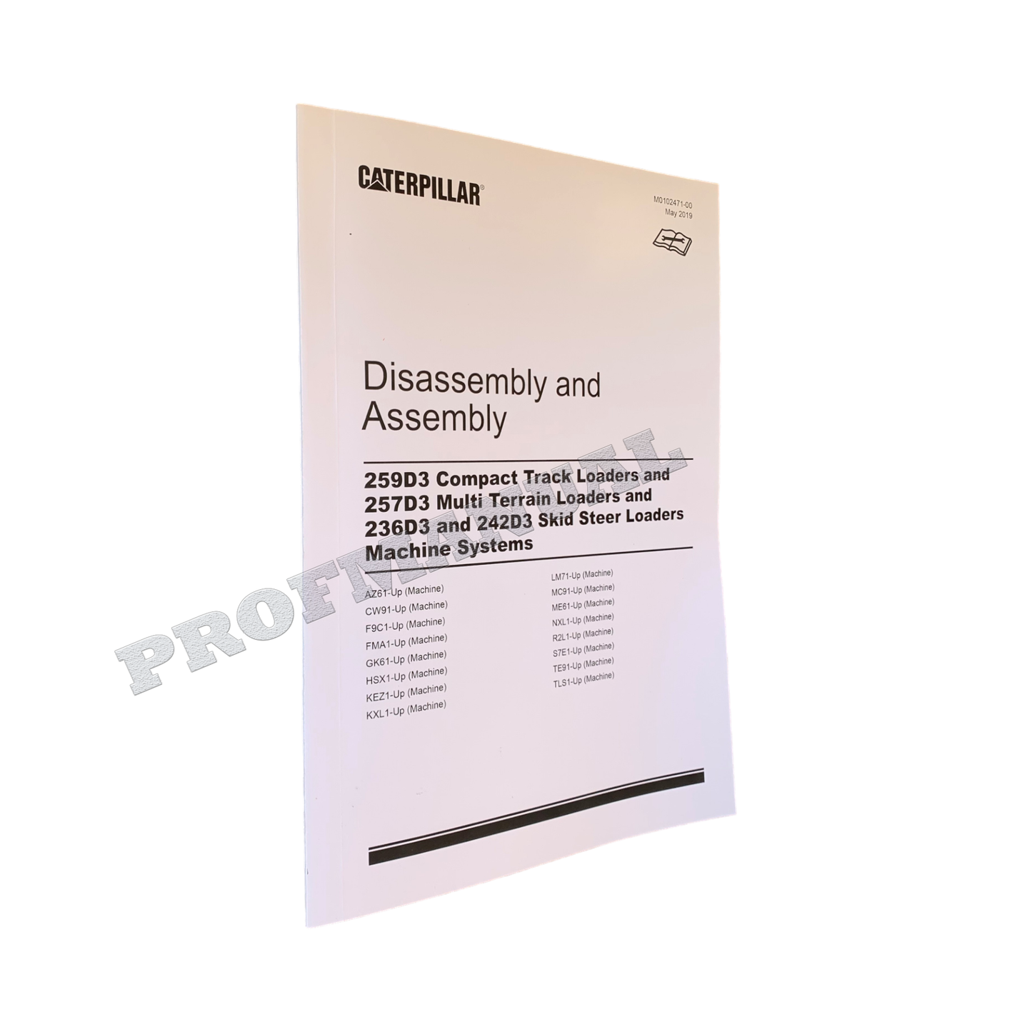 Caterpillar 259D3 257D3 236D3 242D3 Loader Service Manual Disassem Assem