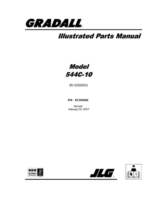 GRADALL JLG 544C-10 Telehandler Parts Catalog Manual