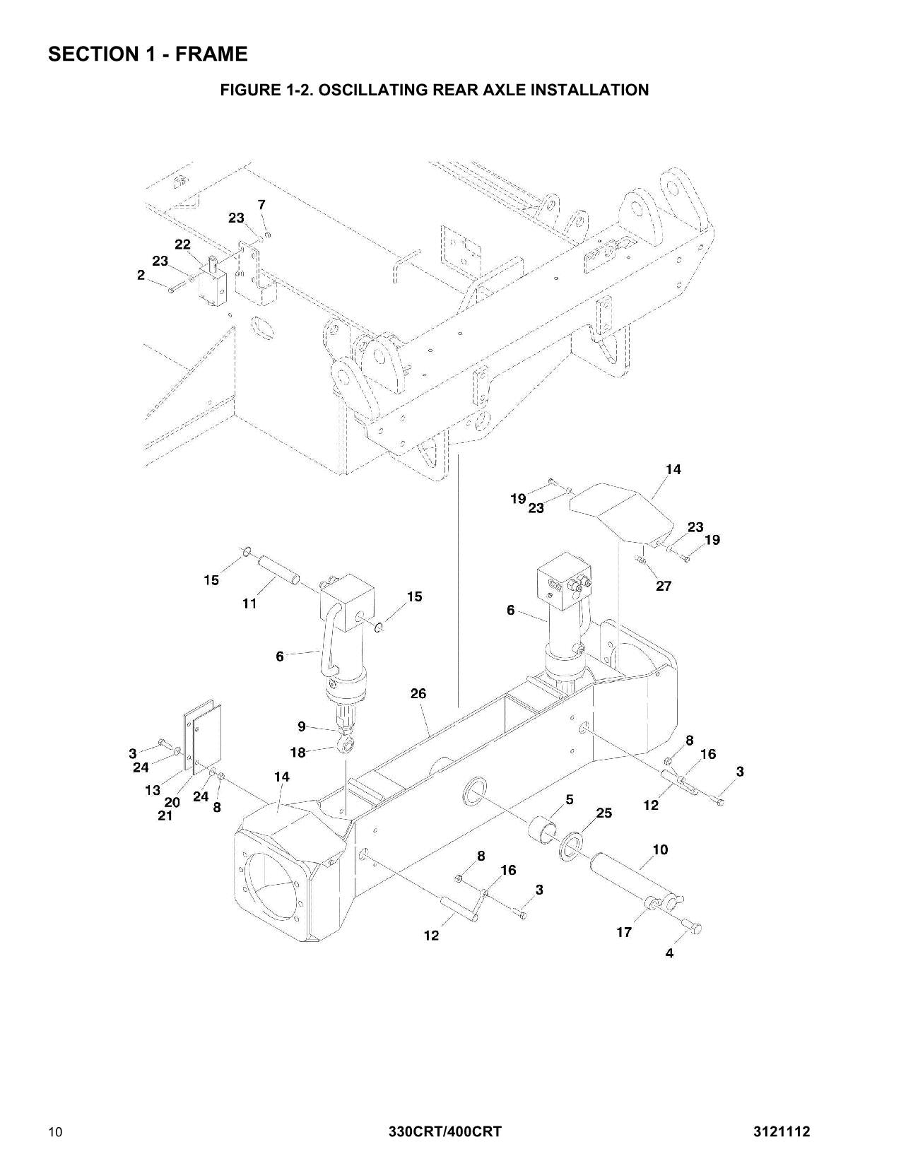 JLG 330CRT 400CRT Scissor Lift Parts Catalog Manual 3121112