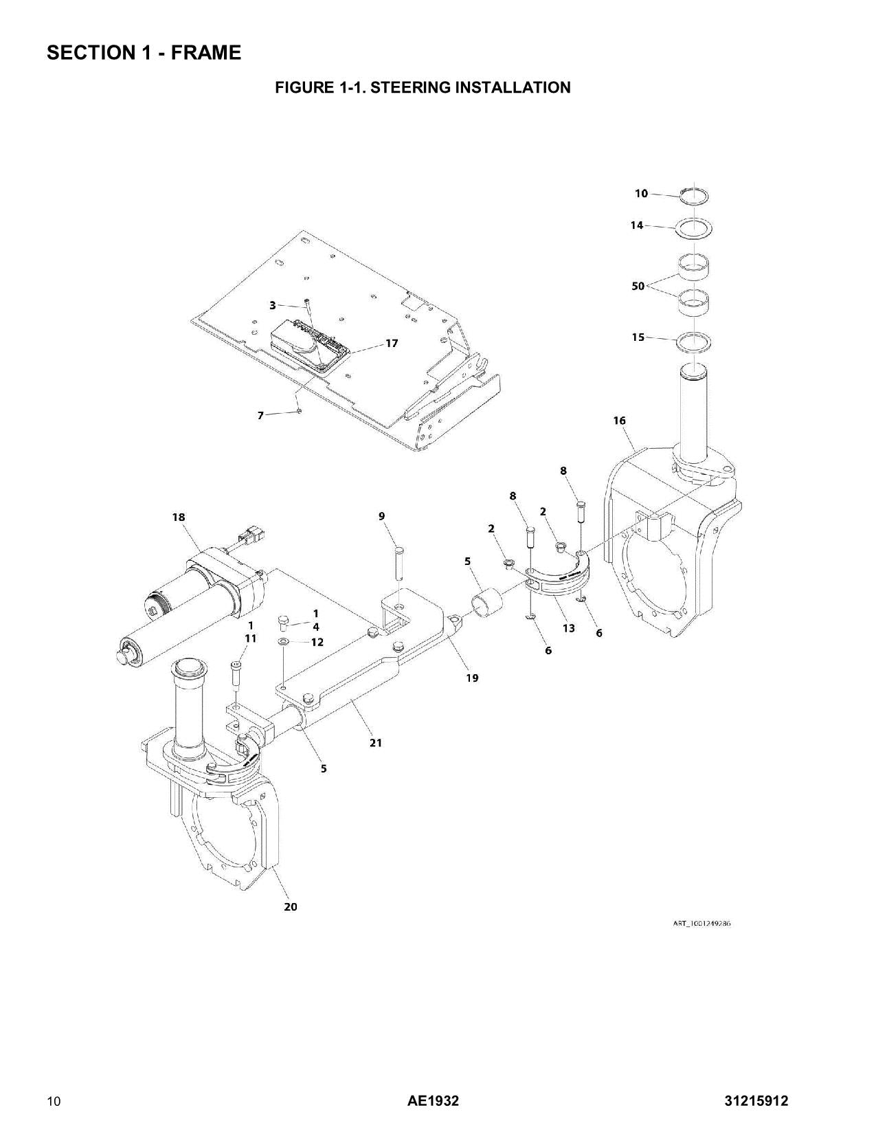 JLG AE1932 Scissor Lift Parts Catalog Manual 31215912