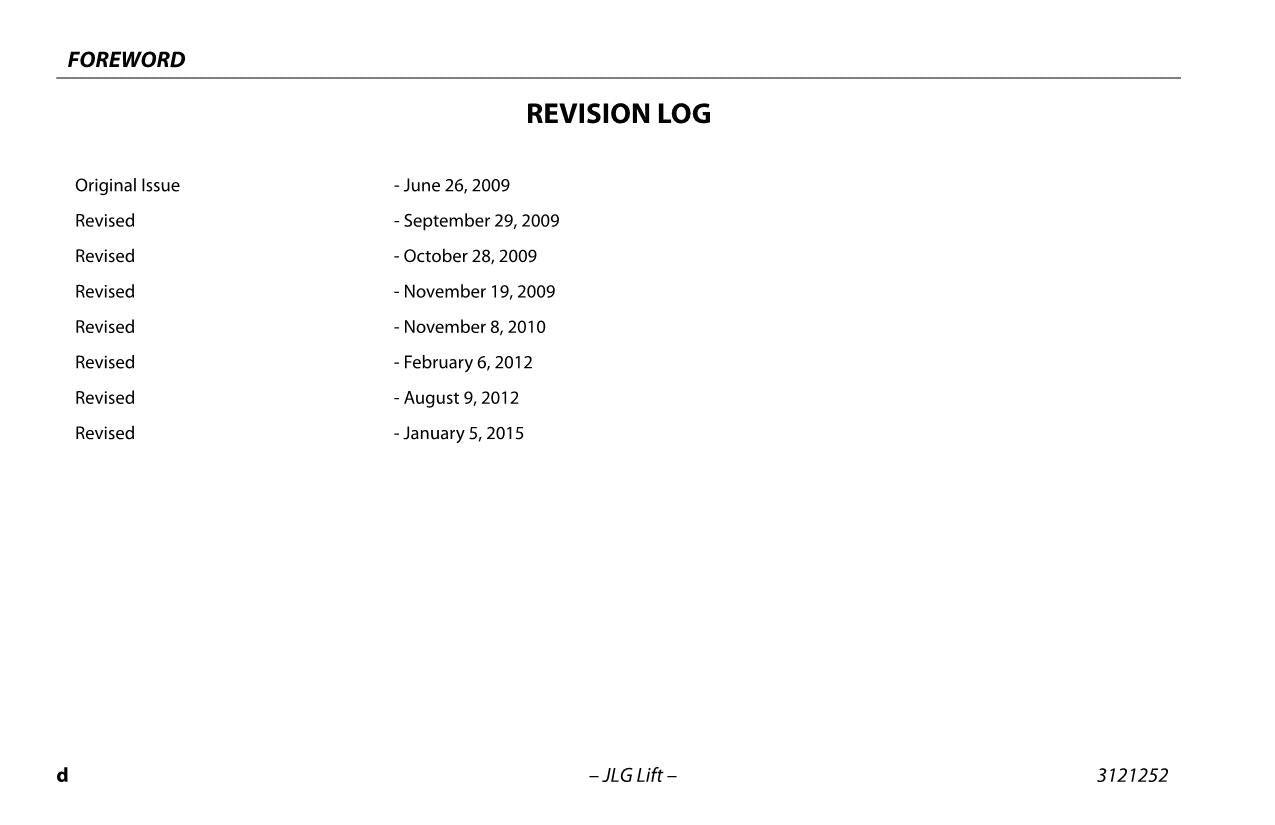 JLG E300AJ E300AJP Boom Lift Maintenance Operation Operators Manual 3121252