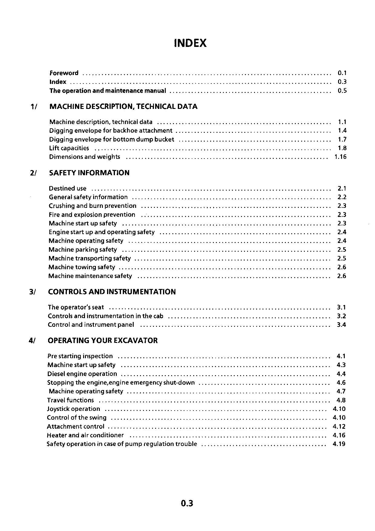 Liebherr R974 Litronic Excavator Operators manual serial 486- 601