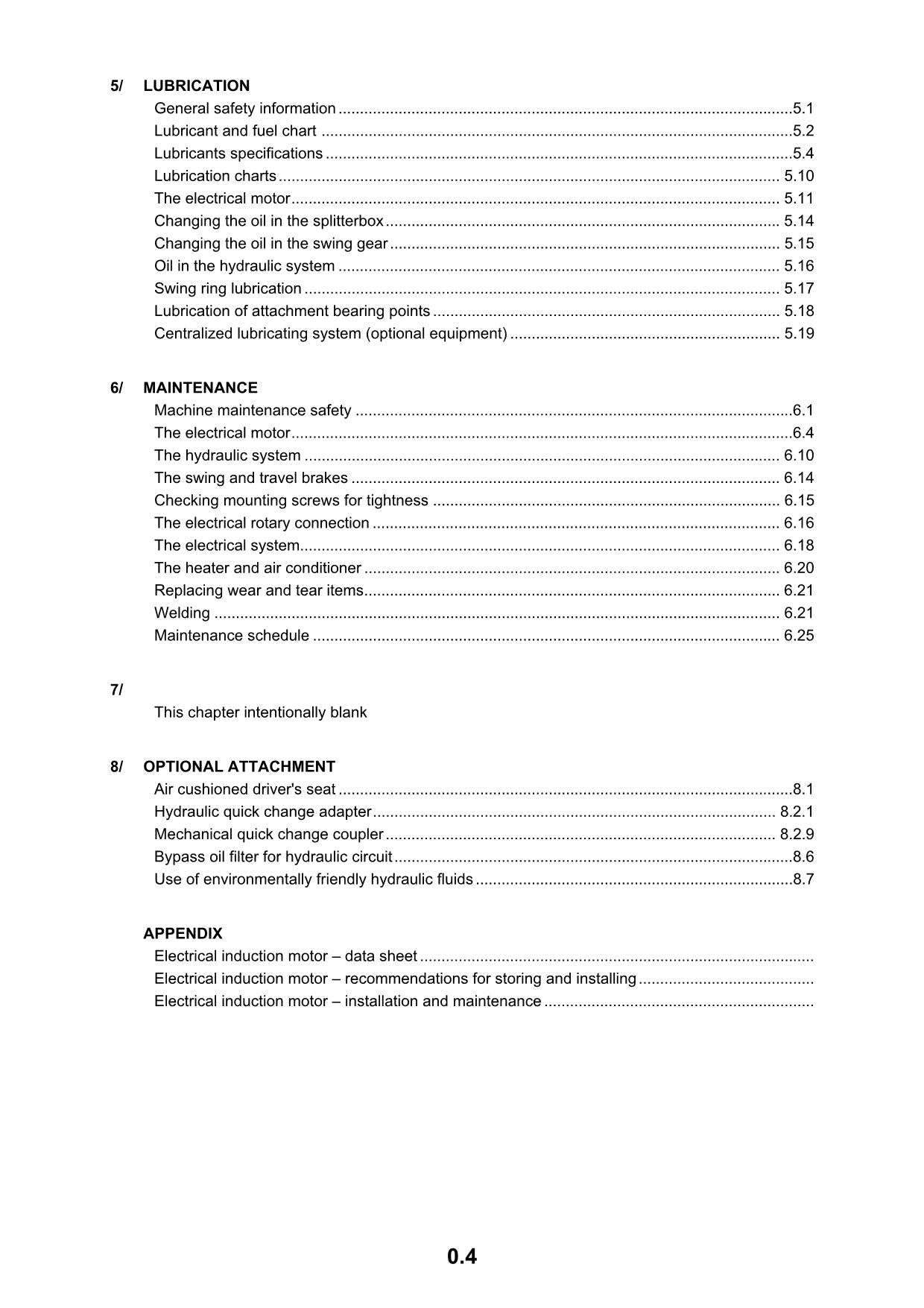 Liebherr E974 B Litronic Excavator Operators manual