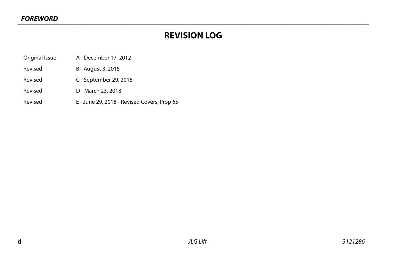 JLG 24RS 24RSJ Boom Lift Maintenance Operation Operators Manual