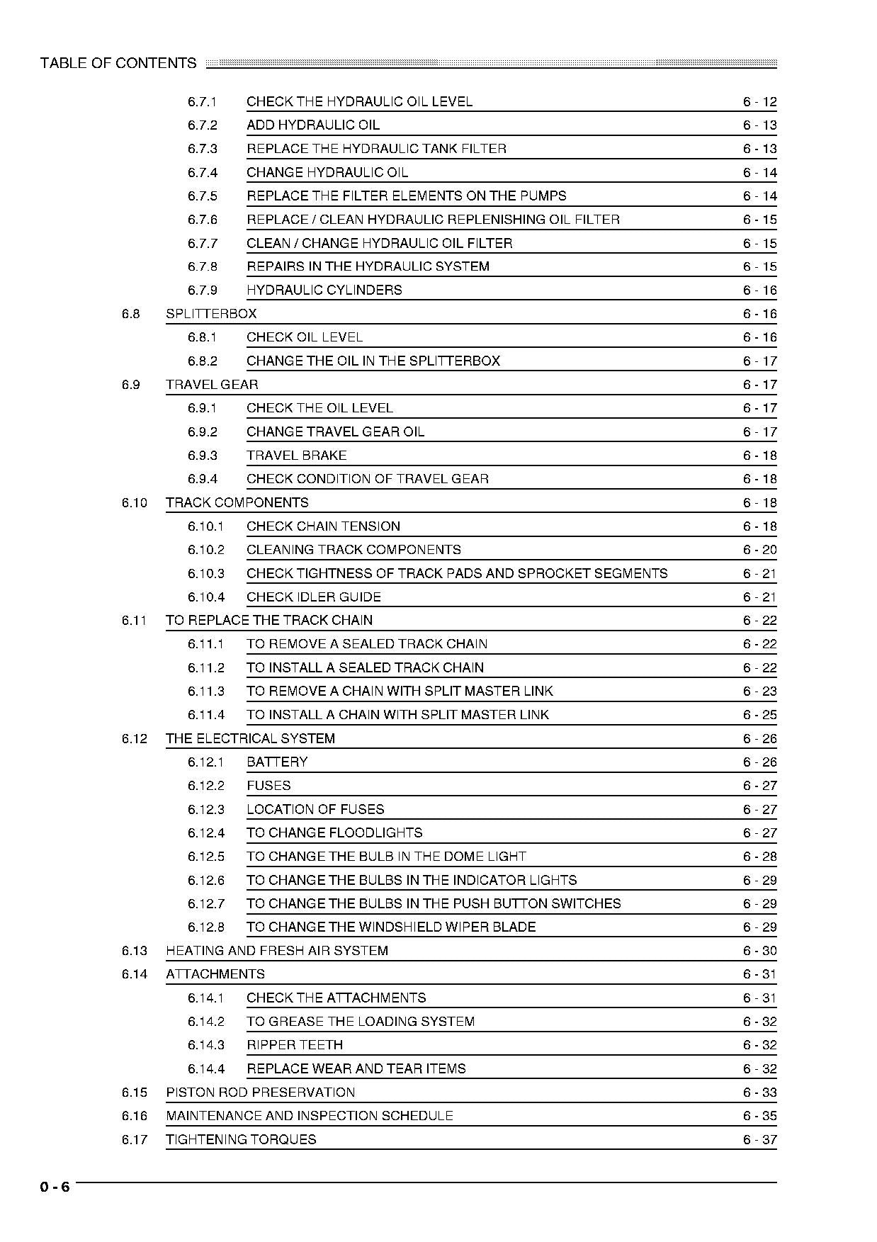 Liebherr LR641 CRAWLER LOADER Operators manual