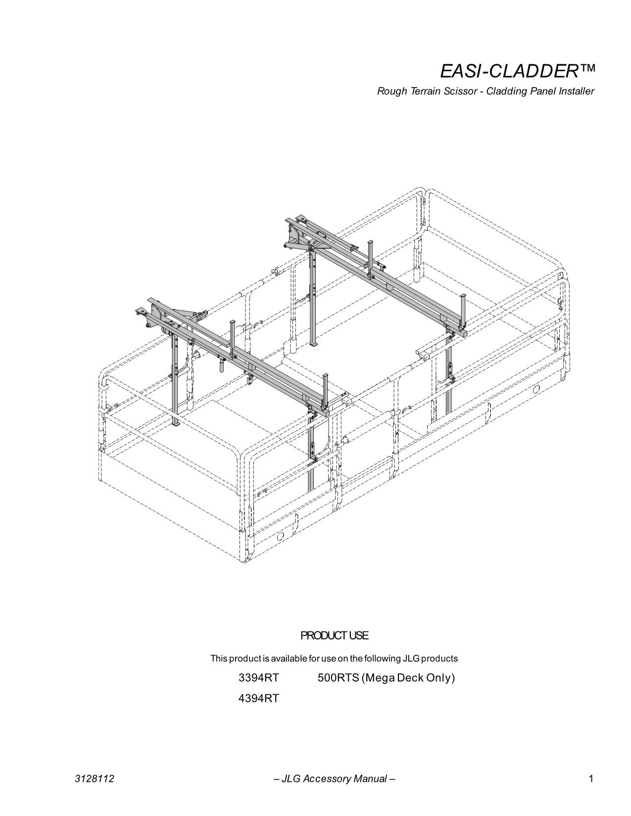 JLG Easy-Cladder Plus Accessorie Operation Parts Service Manual