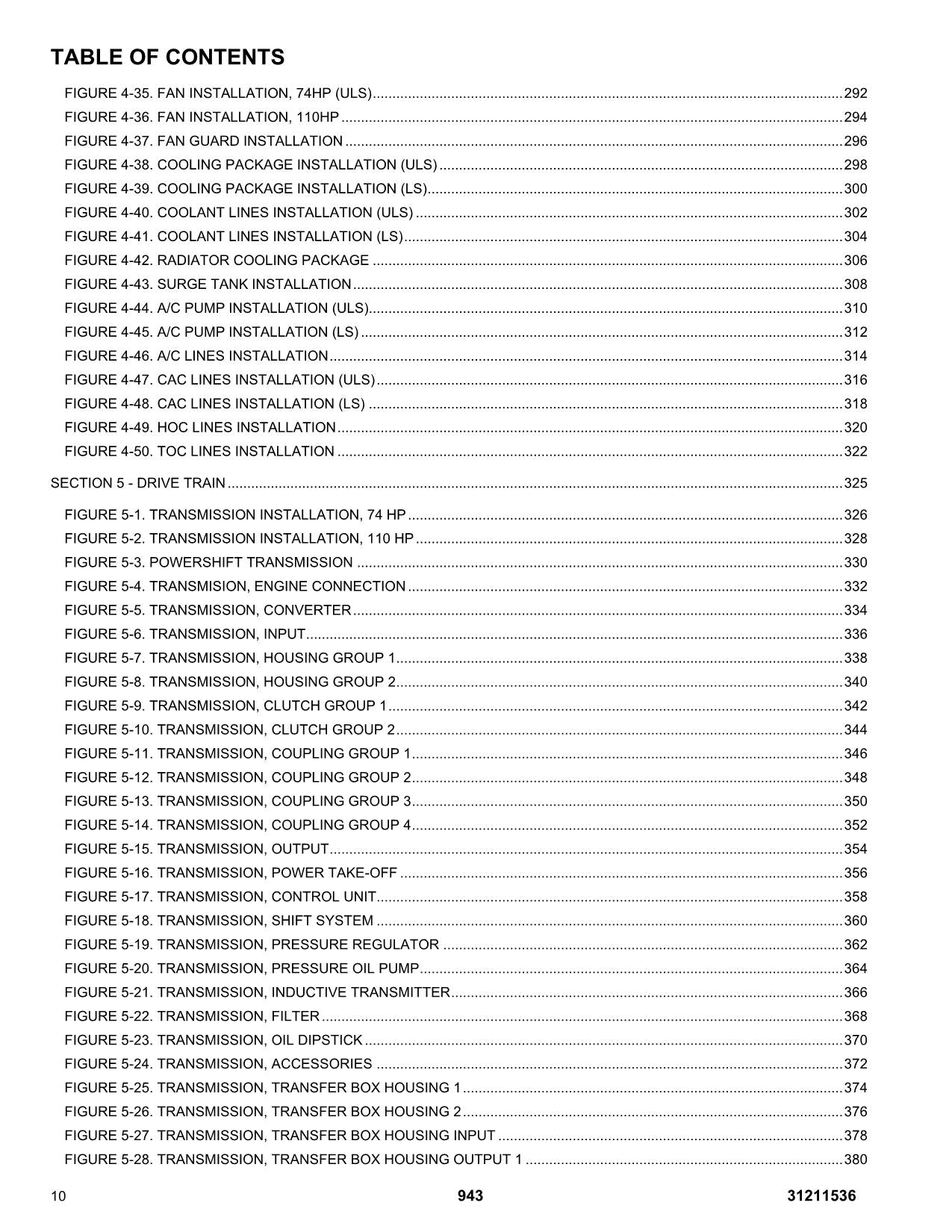 JLG 943 Telehandler Parts Catalog Manual 31211536