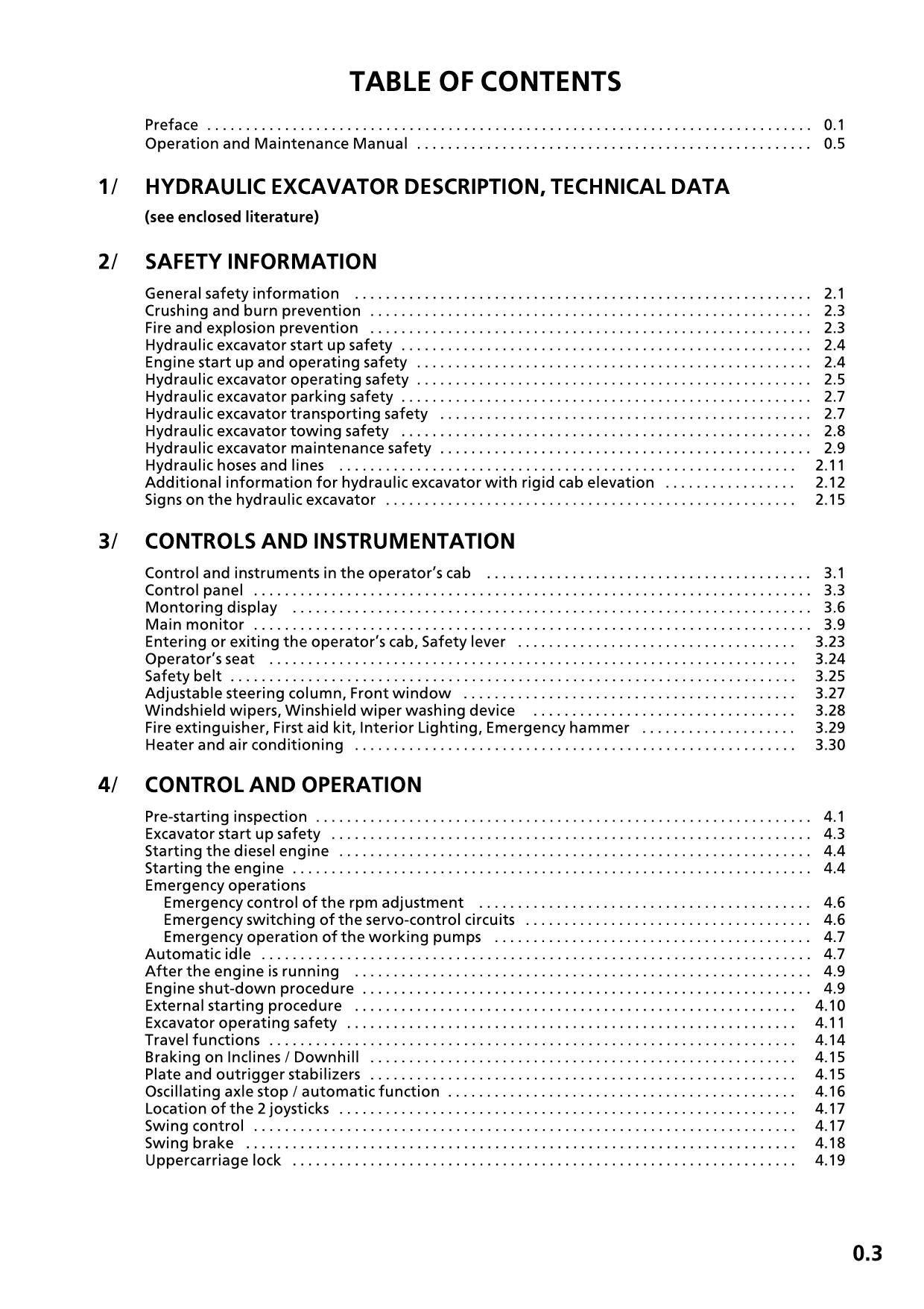 Liebherr A904 Litronic Excavator Operators manual