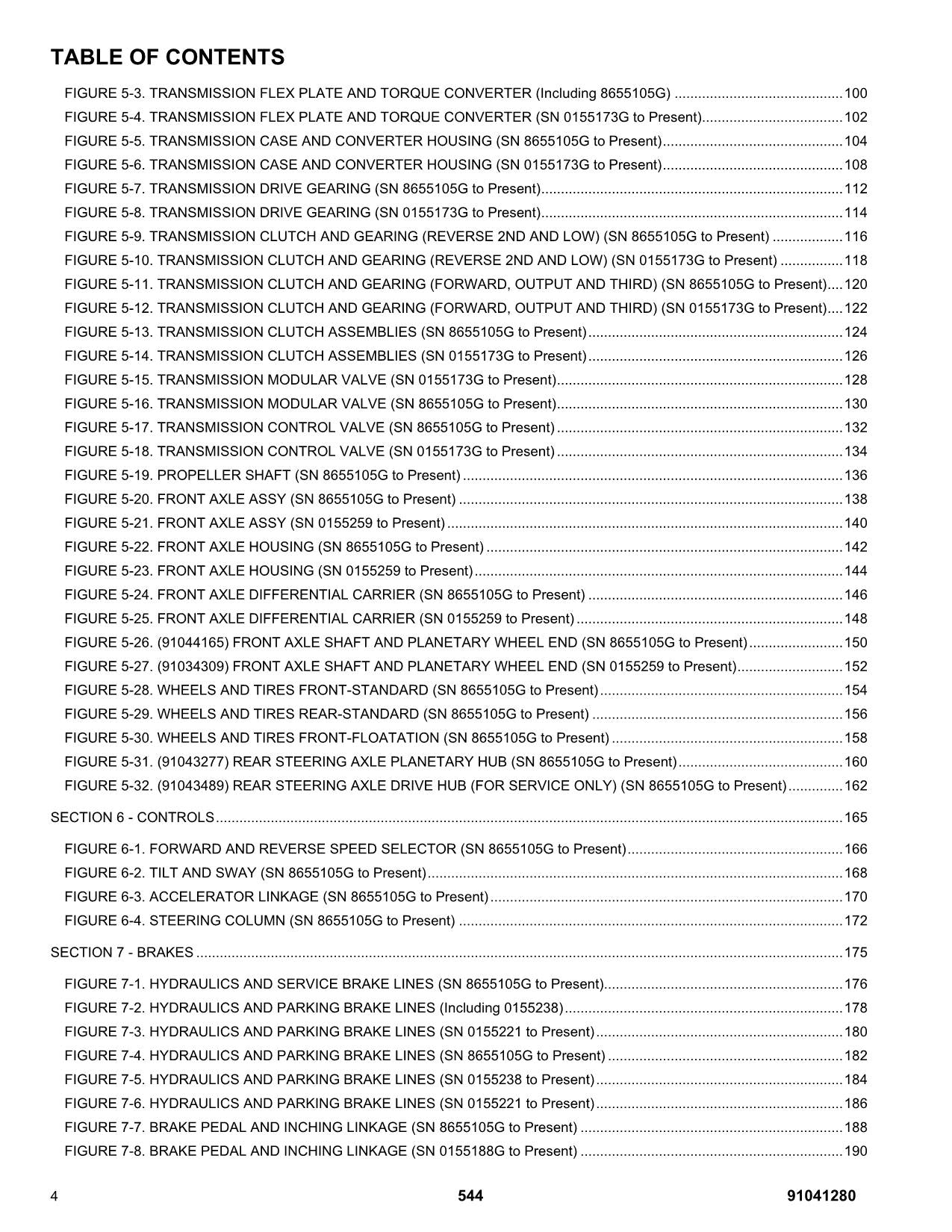 GRADALL JLG 544 Telehandler Parts Catalog Manual