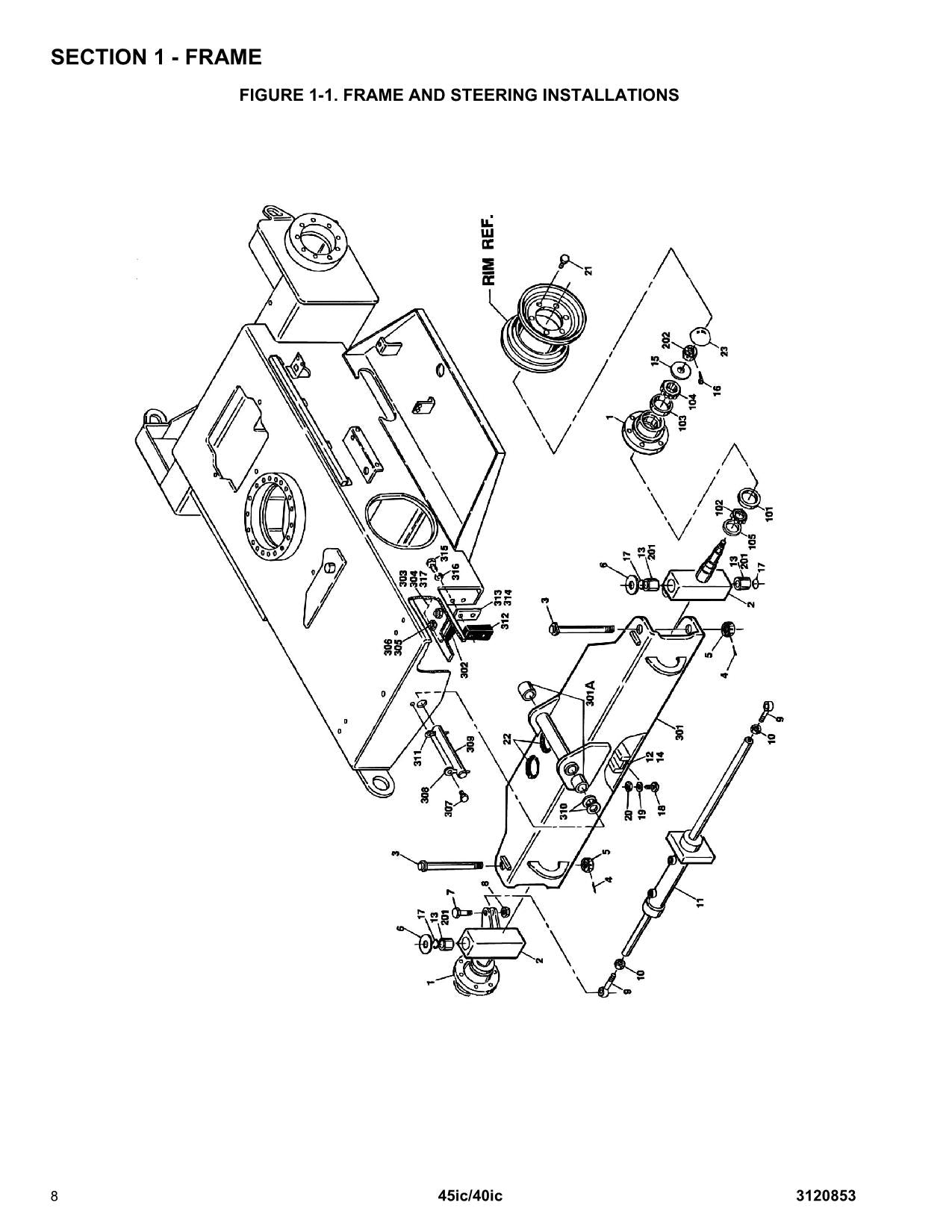 JLG 40ic 45ic Boom Lift Parts Catalog Hard Copy Manual