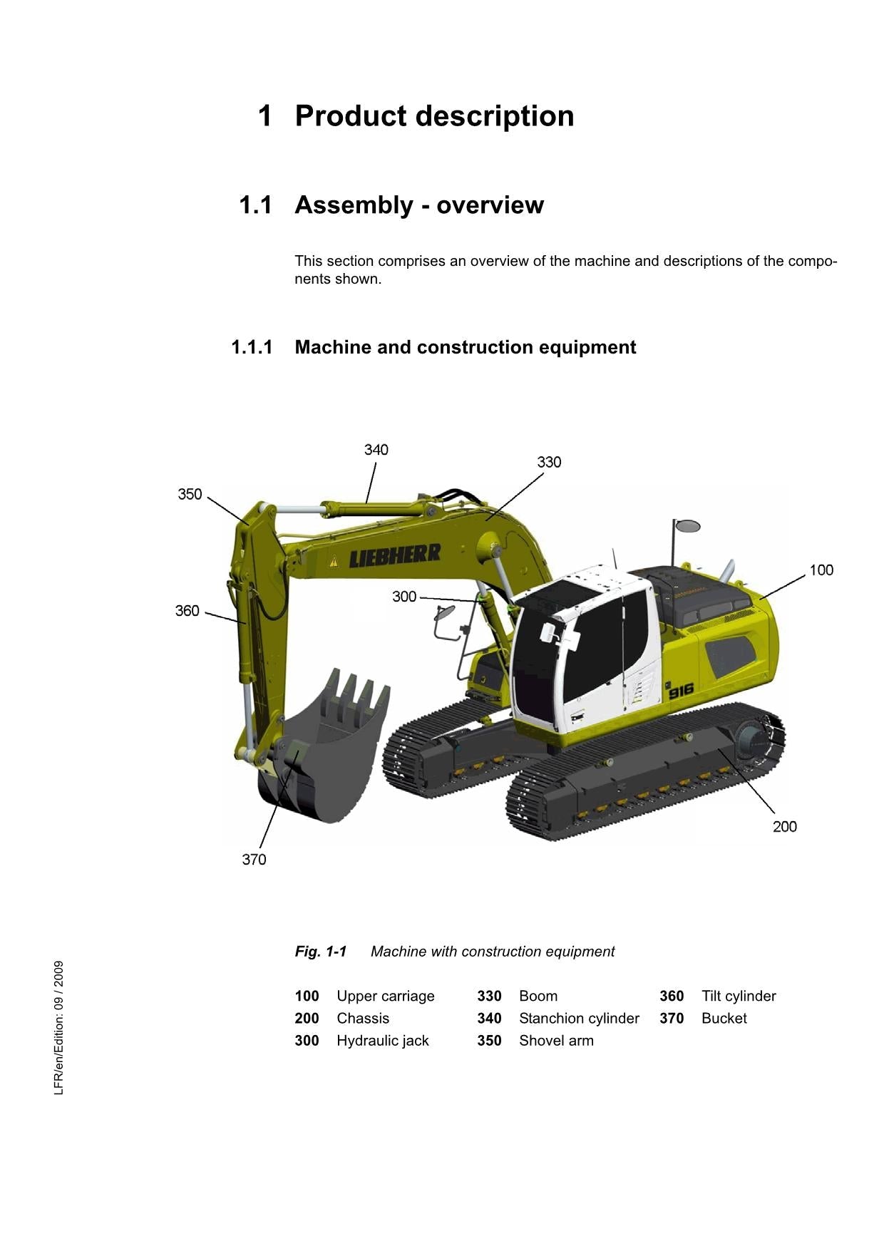 Liebherr R906 Advanced Excavator Material handler Operators manual