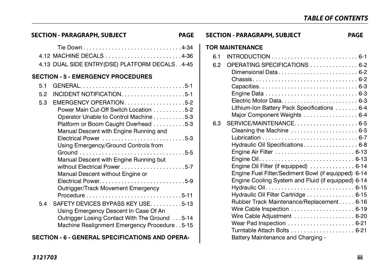 JLG X770AJ Compact Crawler Boom Maintenance Operation Operators Manual