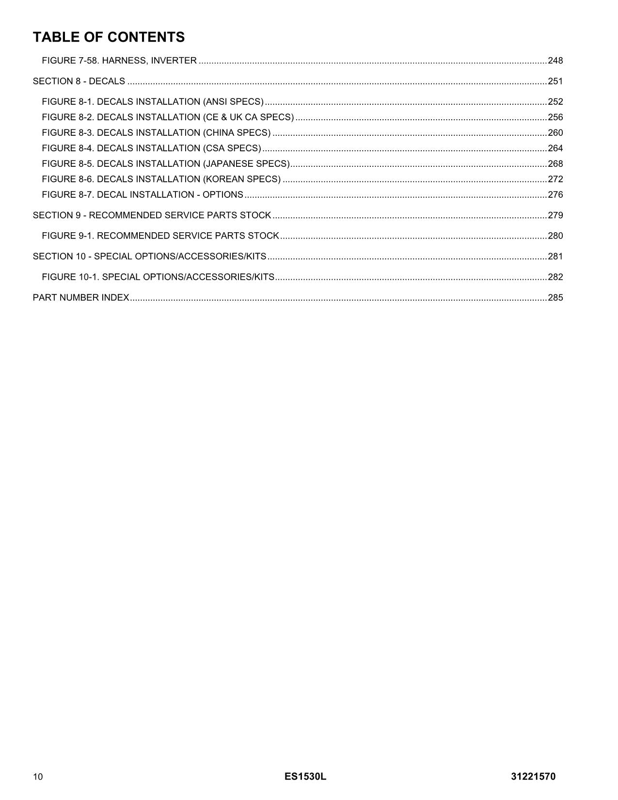 JLG ES1530L Scissor Lift Parts Catalog Hard Copy Manual