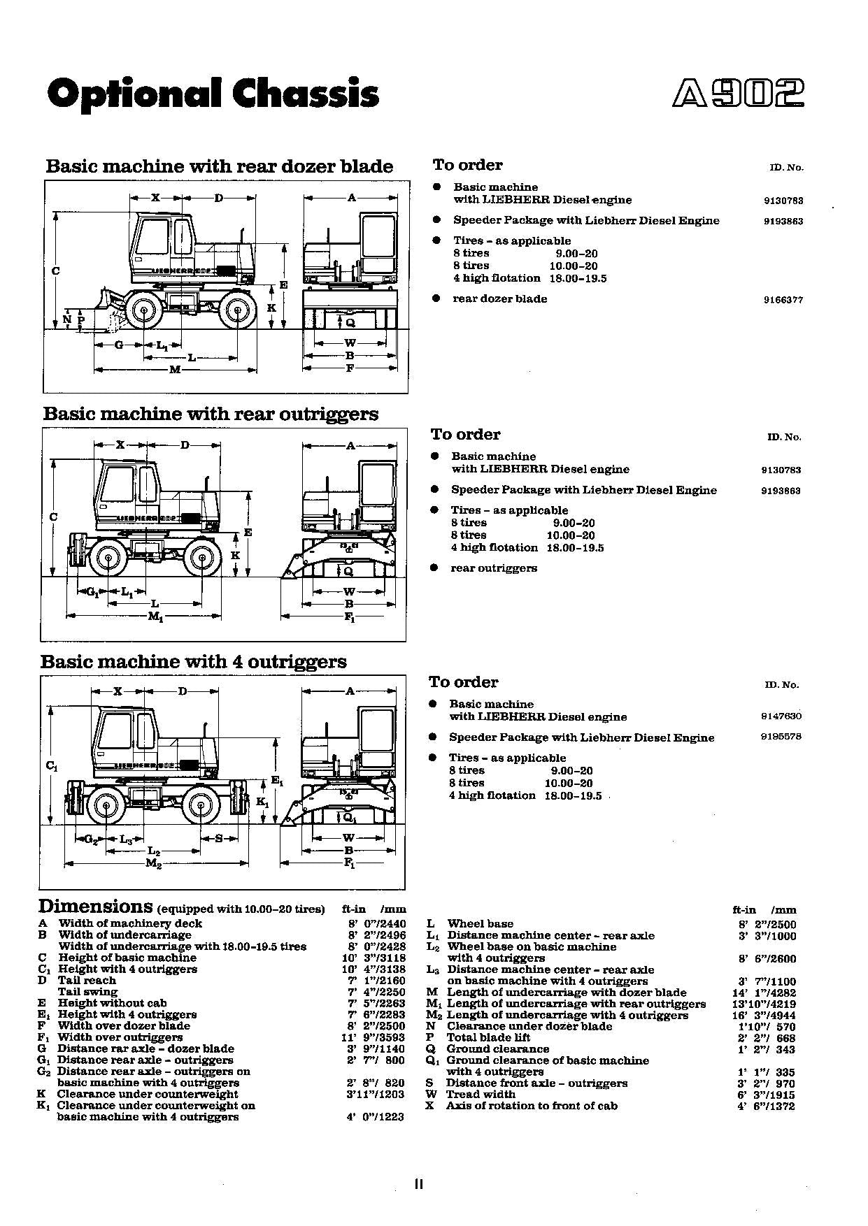 Liebherr A902 Speeder Excavator Operators manual