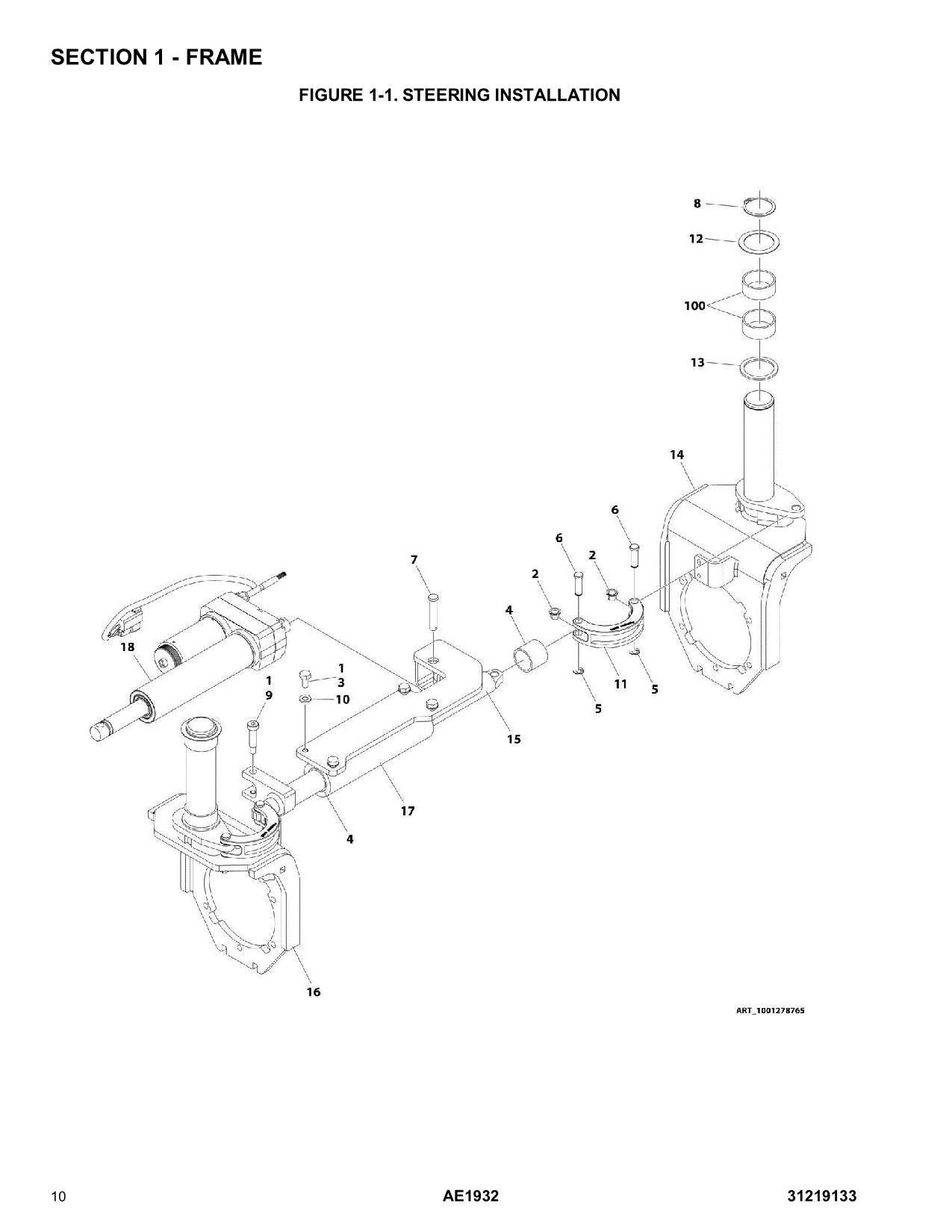 JLG AE1932 Scissor Lift Parts Catalog Manual 31219133