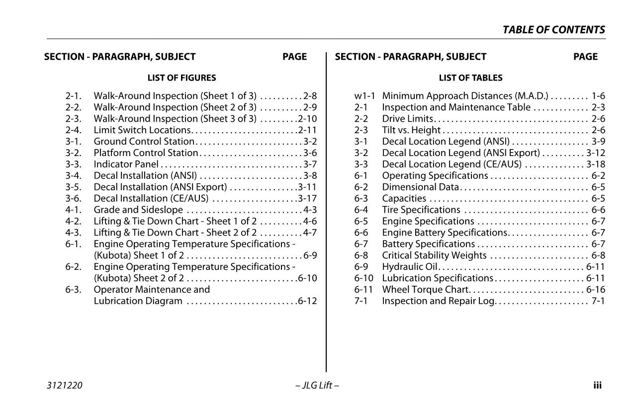 JLG 3369LE 4069LE M3369 M4069 Scissor Lift Operators Manual 3121220