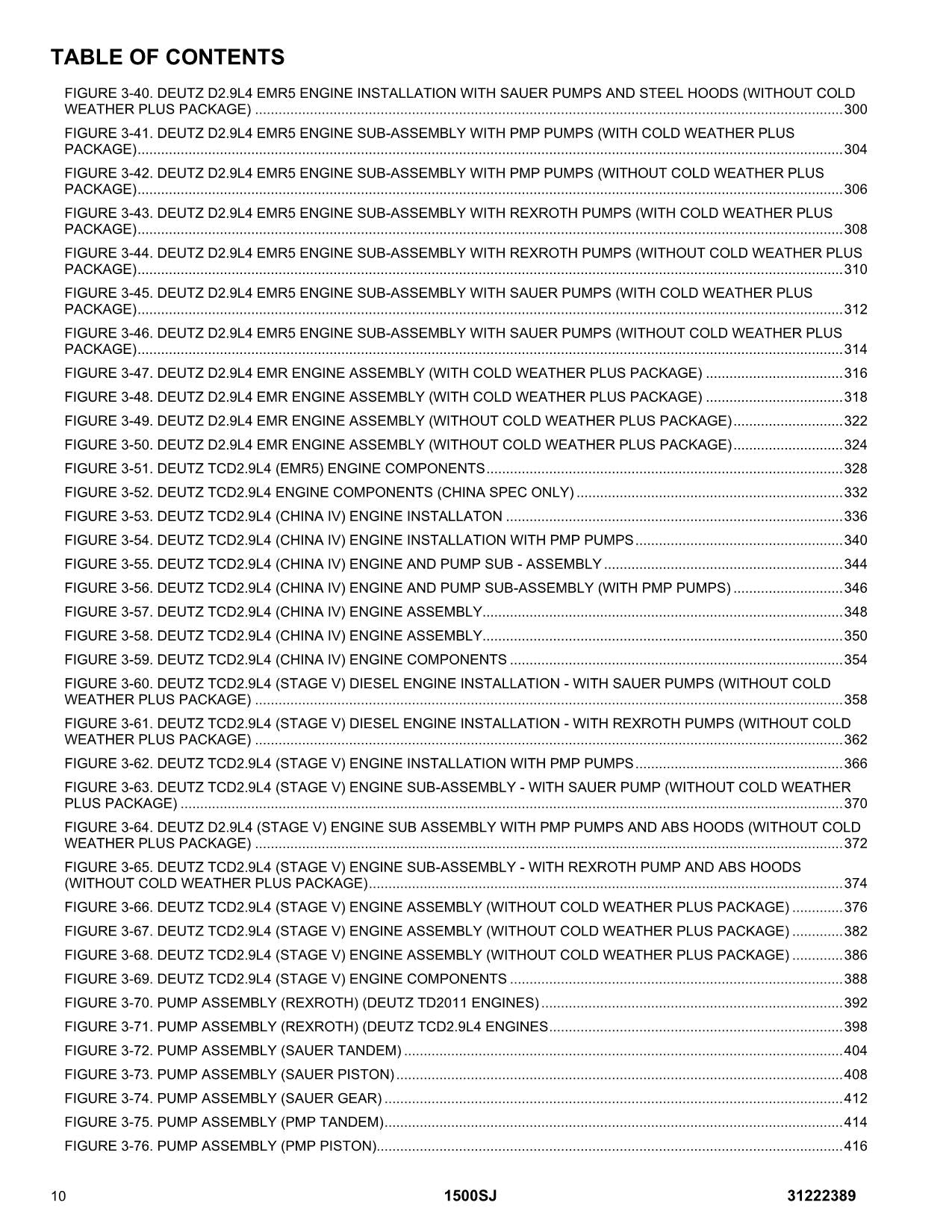 JLG 1500SJ  Boom Lift  Parts Catalog Manual