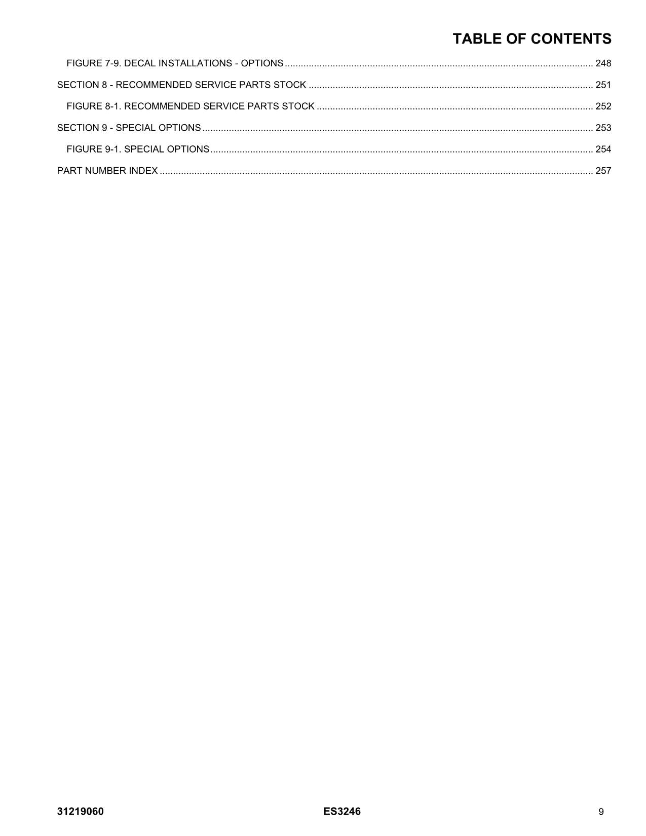 JLG ES3246 Scissor Lift Parts Catalog Manual 31219060