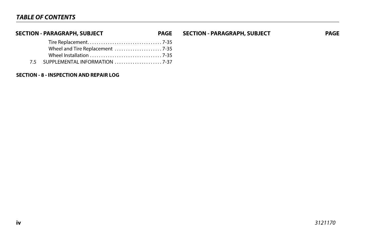 JLG 1250AJP Boom Lift Maintenance Operation Operators Manual 3121170