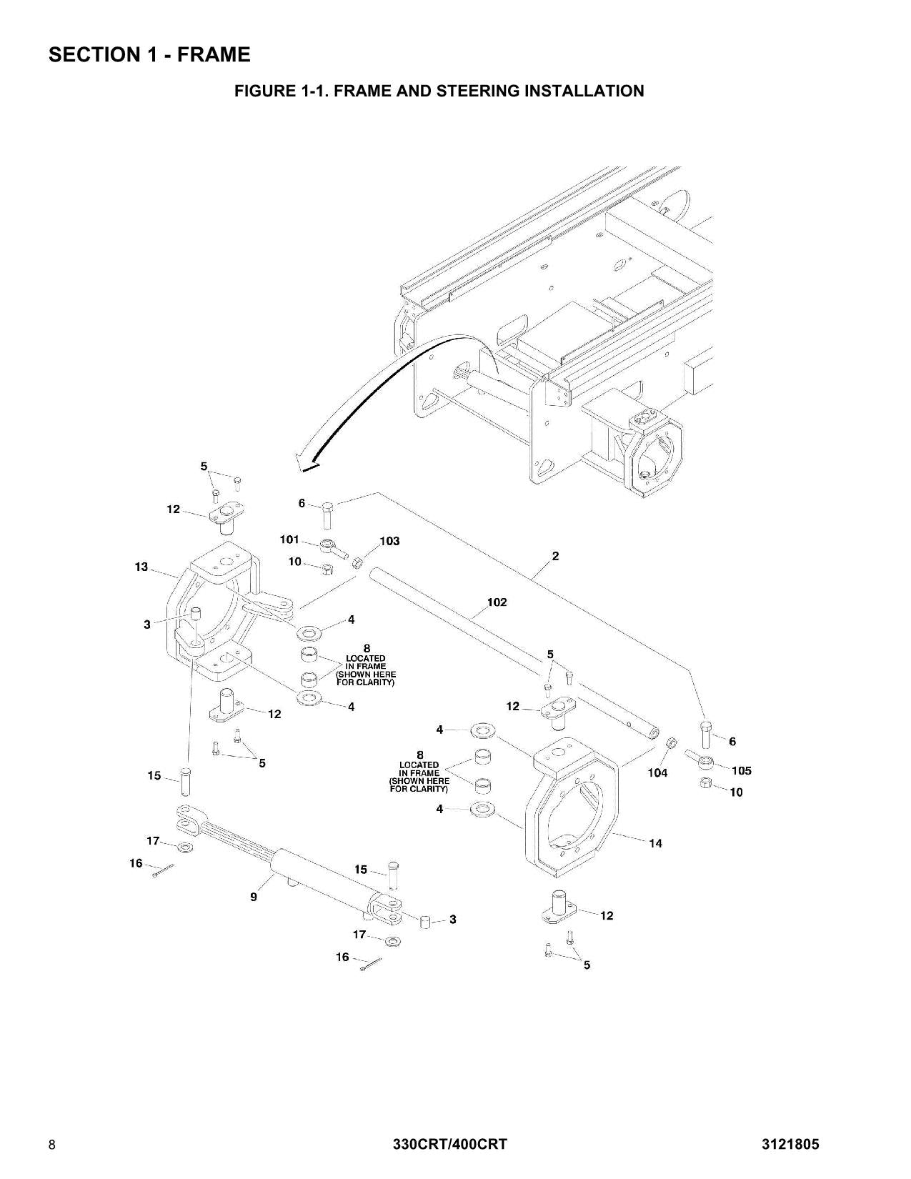 JLG 330CRT 400CRT Scissor Lift Parts Catalog Manual