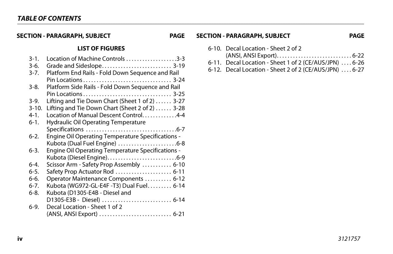 JLG 330LRT 430LRT Scissor Lift Maintenance Operation Operators Manual 3121757