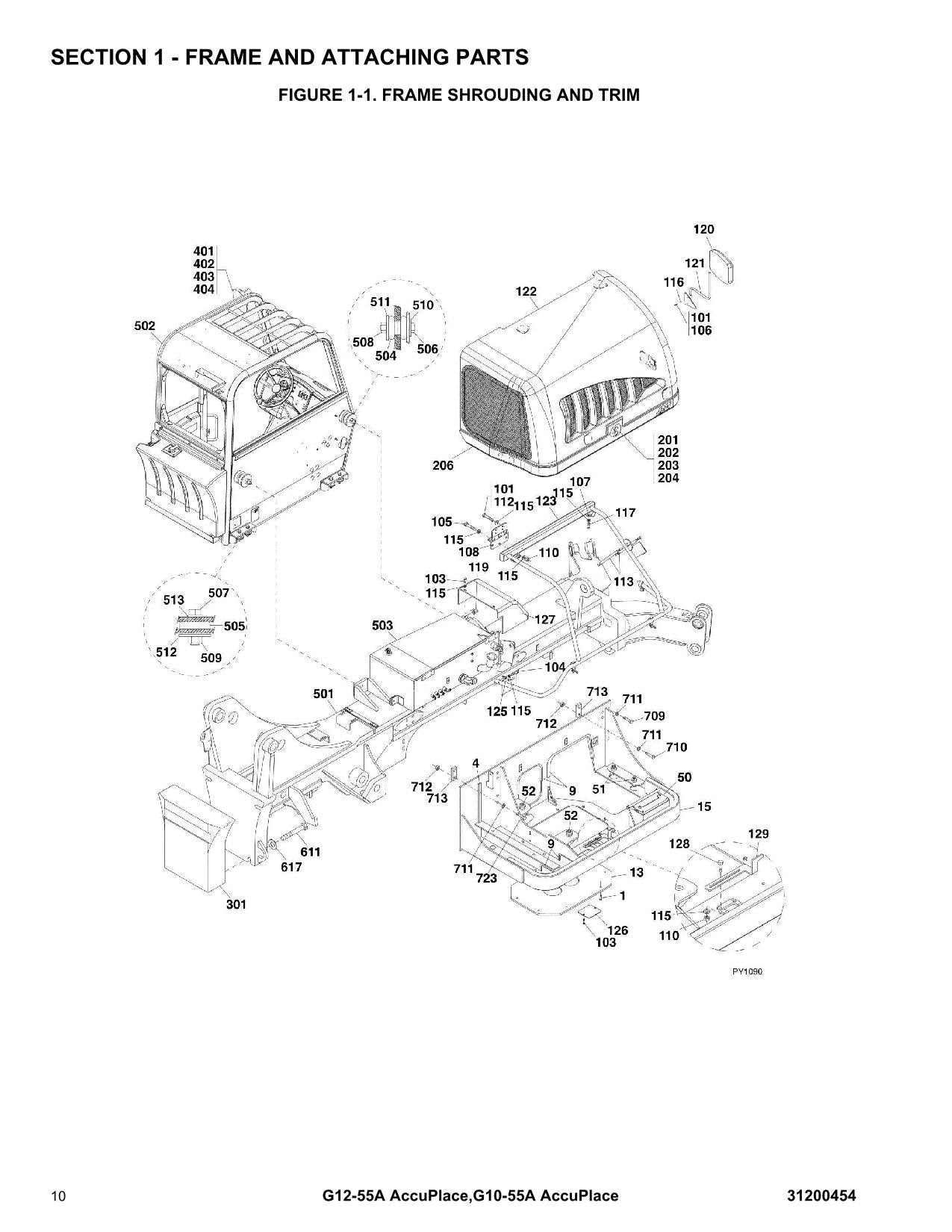 JLG G10-55A AccuPlace G12-55A AccuPlace Telehandler Parts Catalog Manual