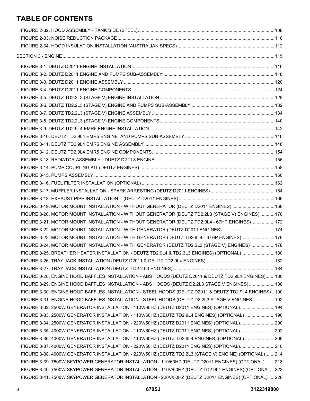 JLG 670SJ SL Boom Lift Parts Catalog Manual