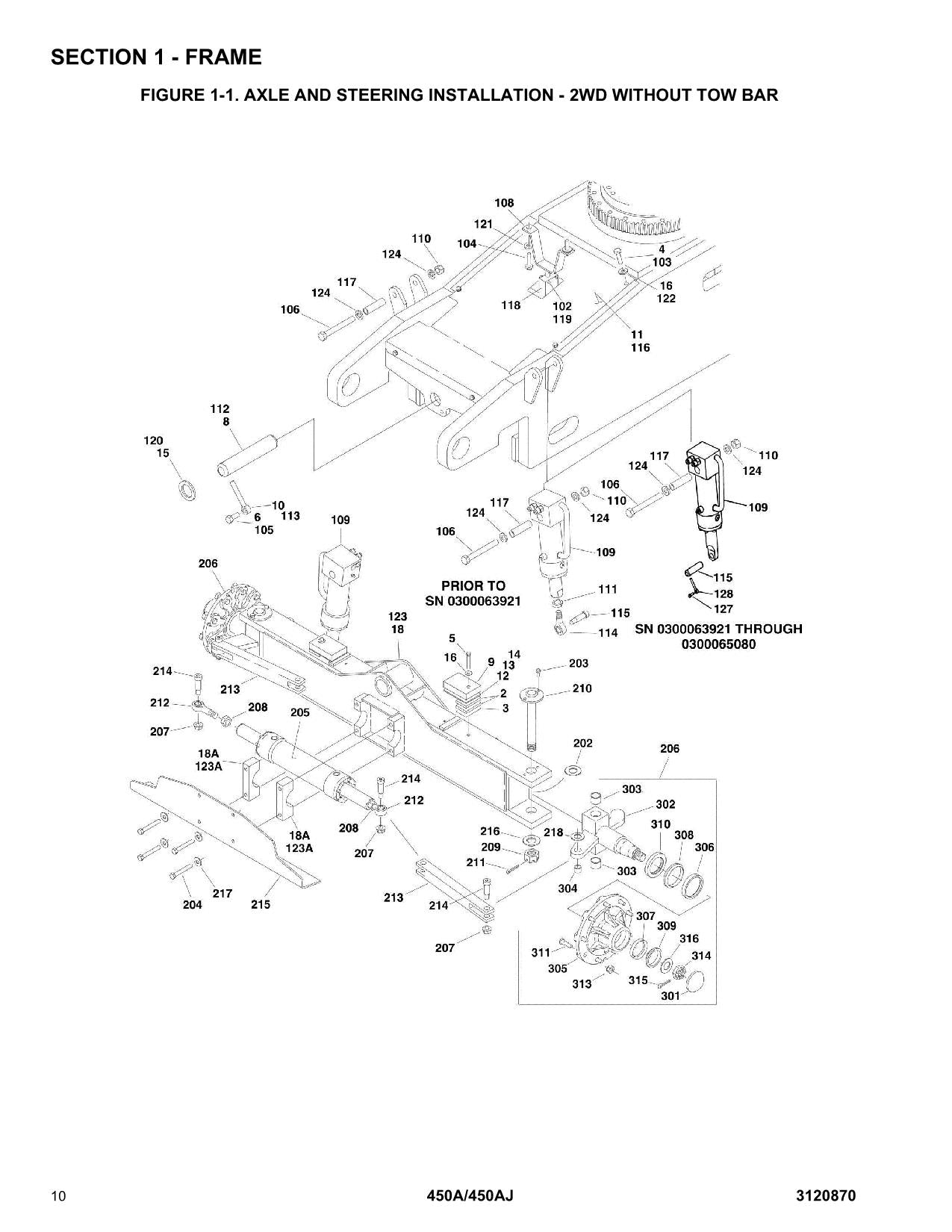 JLG 450A 450AJ Boom Lift Parts Catalog Manual