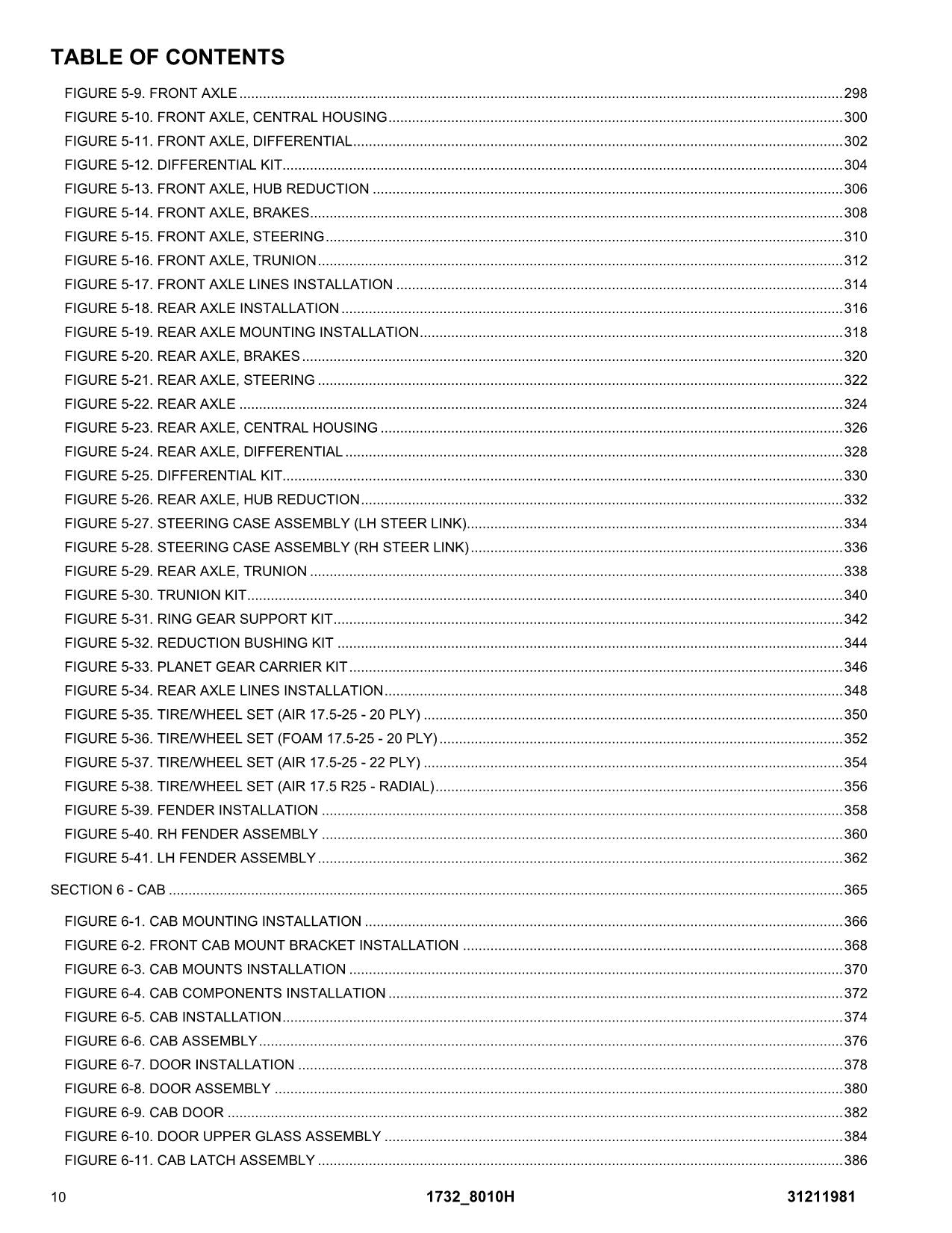 JLG 1732 8010H Telehandler  Parts Catalog Manual