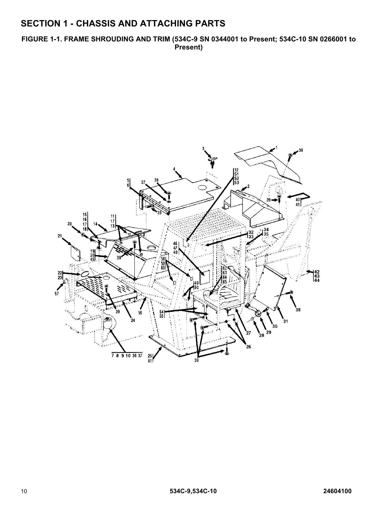 GRADALL JLG 534C-10 534C-9 Telehandler Parts Catalog Manual