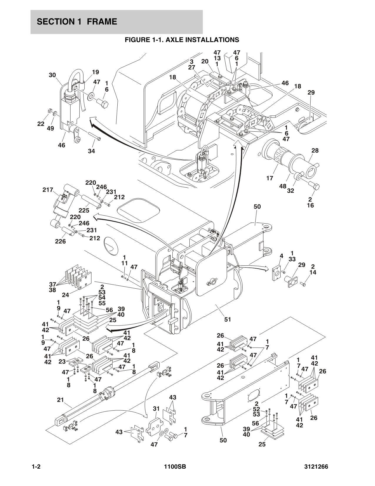 JLG 1100S Scissor Lift Parts Catalog Manual