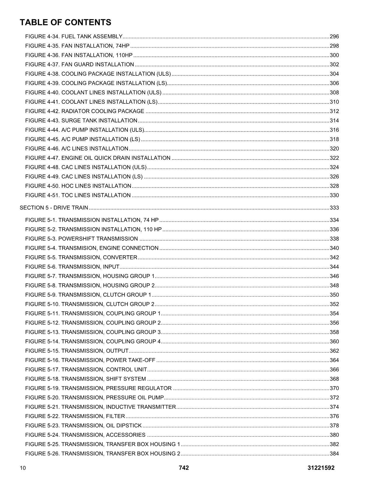 JLG 742 Telehandler Parts Catalog Manual 31221592