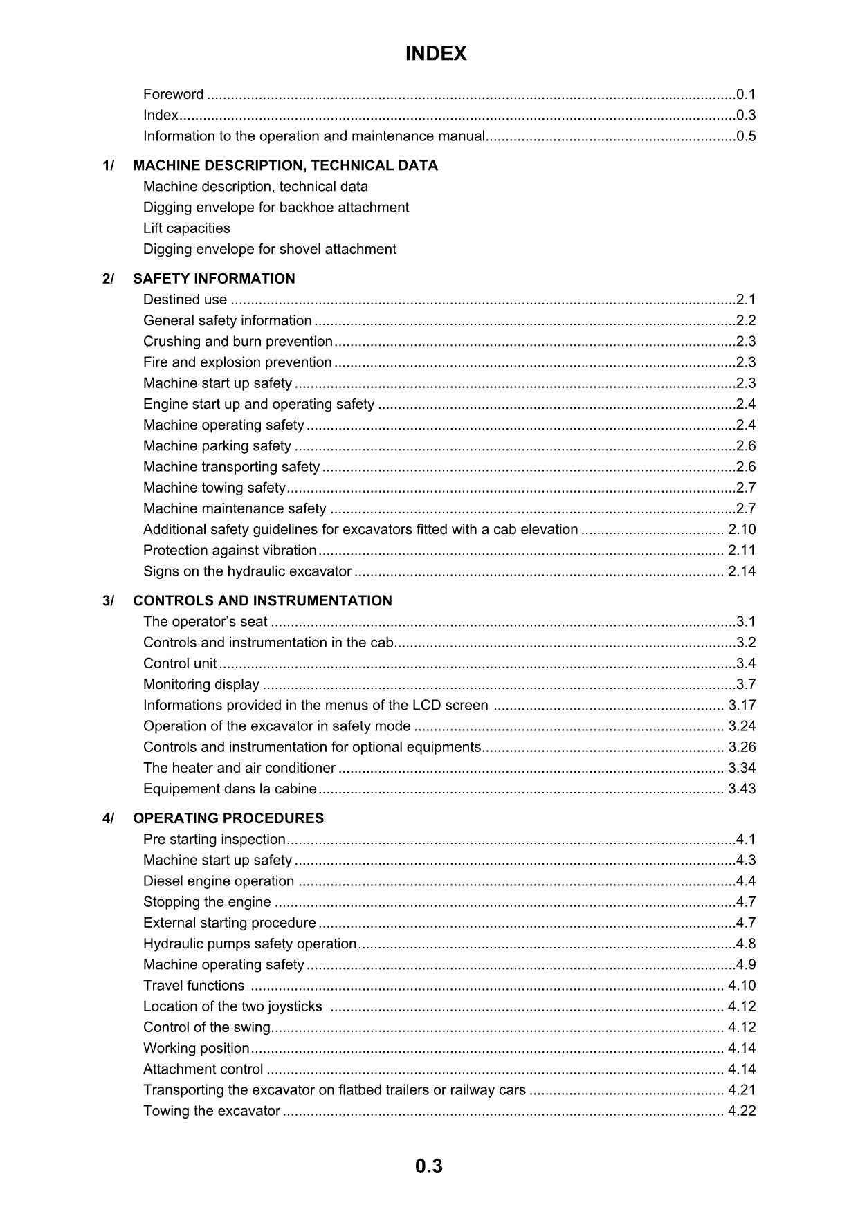 Liebherr R974 B Litronic Excavator Operators manual