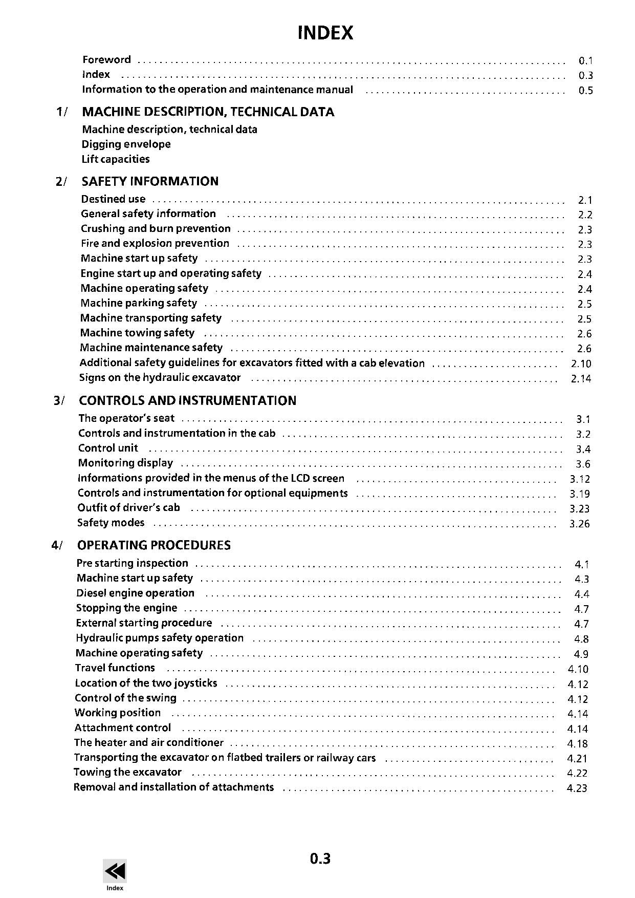 Liebherr R934 B Litronic Excavator Operators manual serial 16190