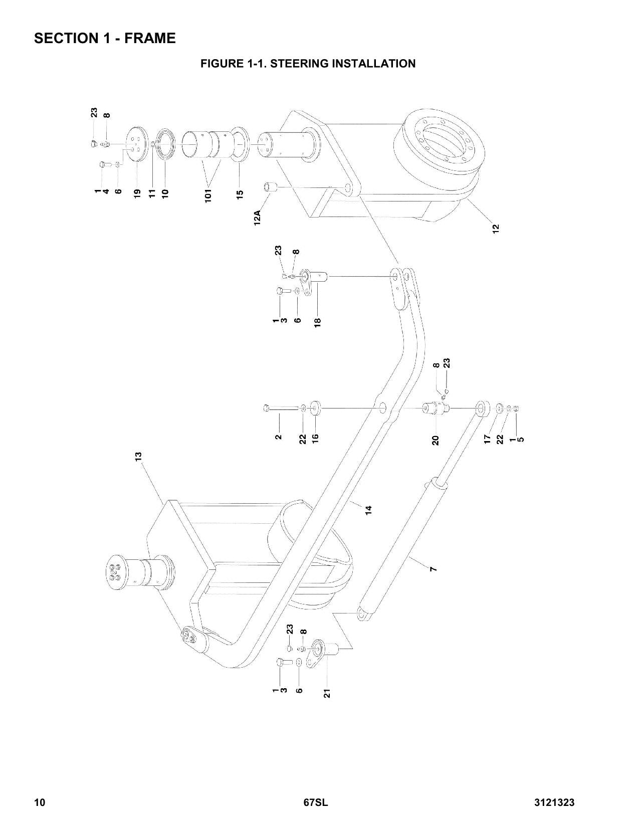 JLG 67SL Scissor Lift Parts Catalog Manual