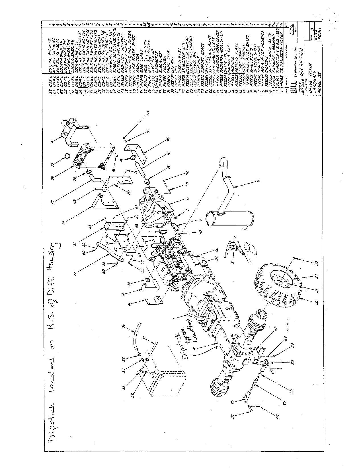 JLG 422 Telehandler Parts Catalog Manual