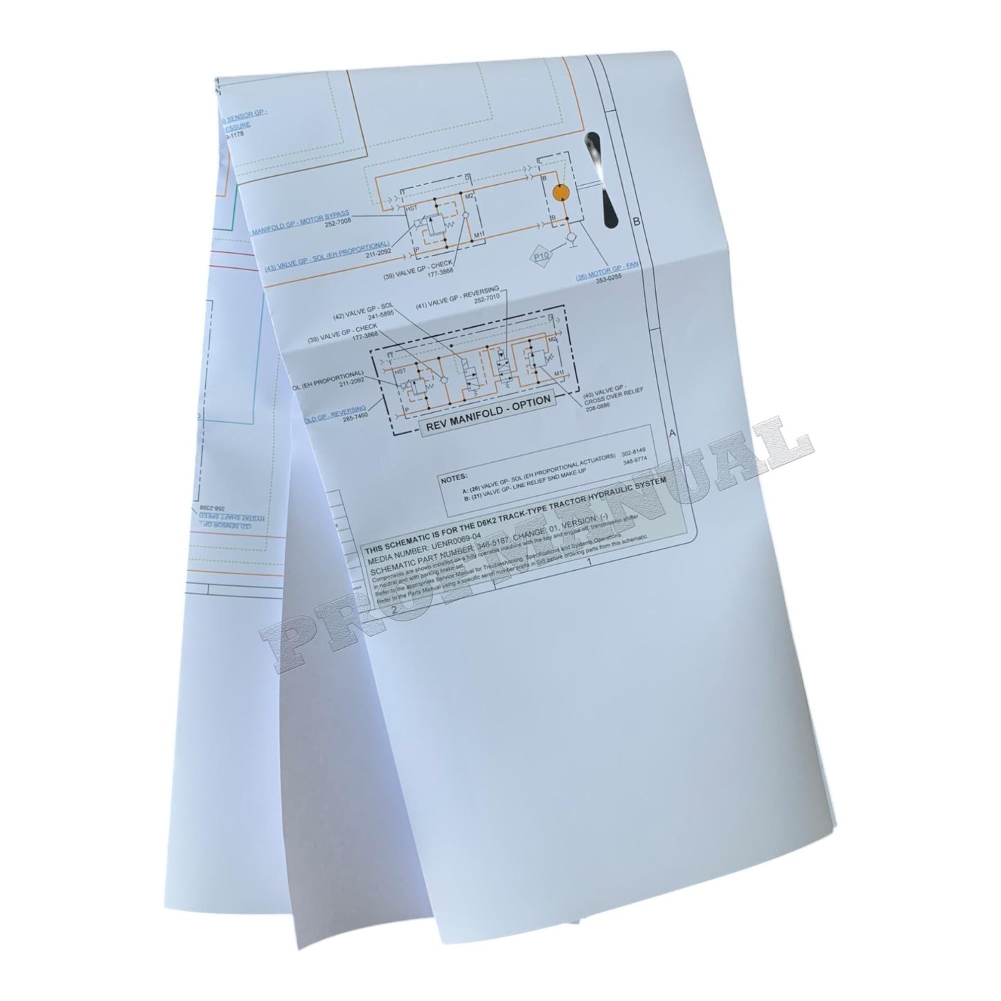 Caterpillar D6K2 Tractor Electrical Hydraulic Schematic Manual *Send serial number